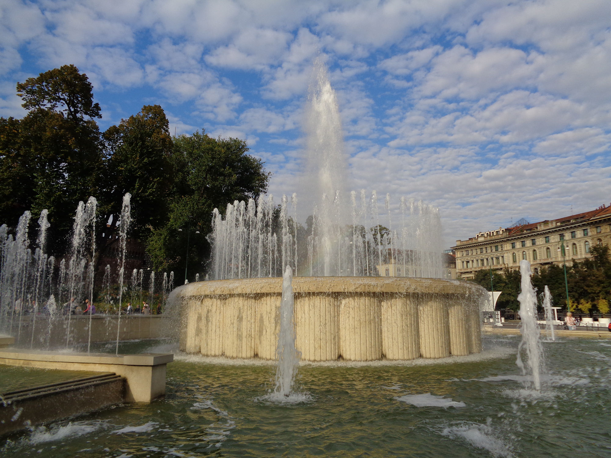 Fountain square castle