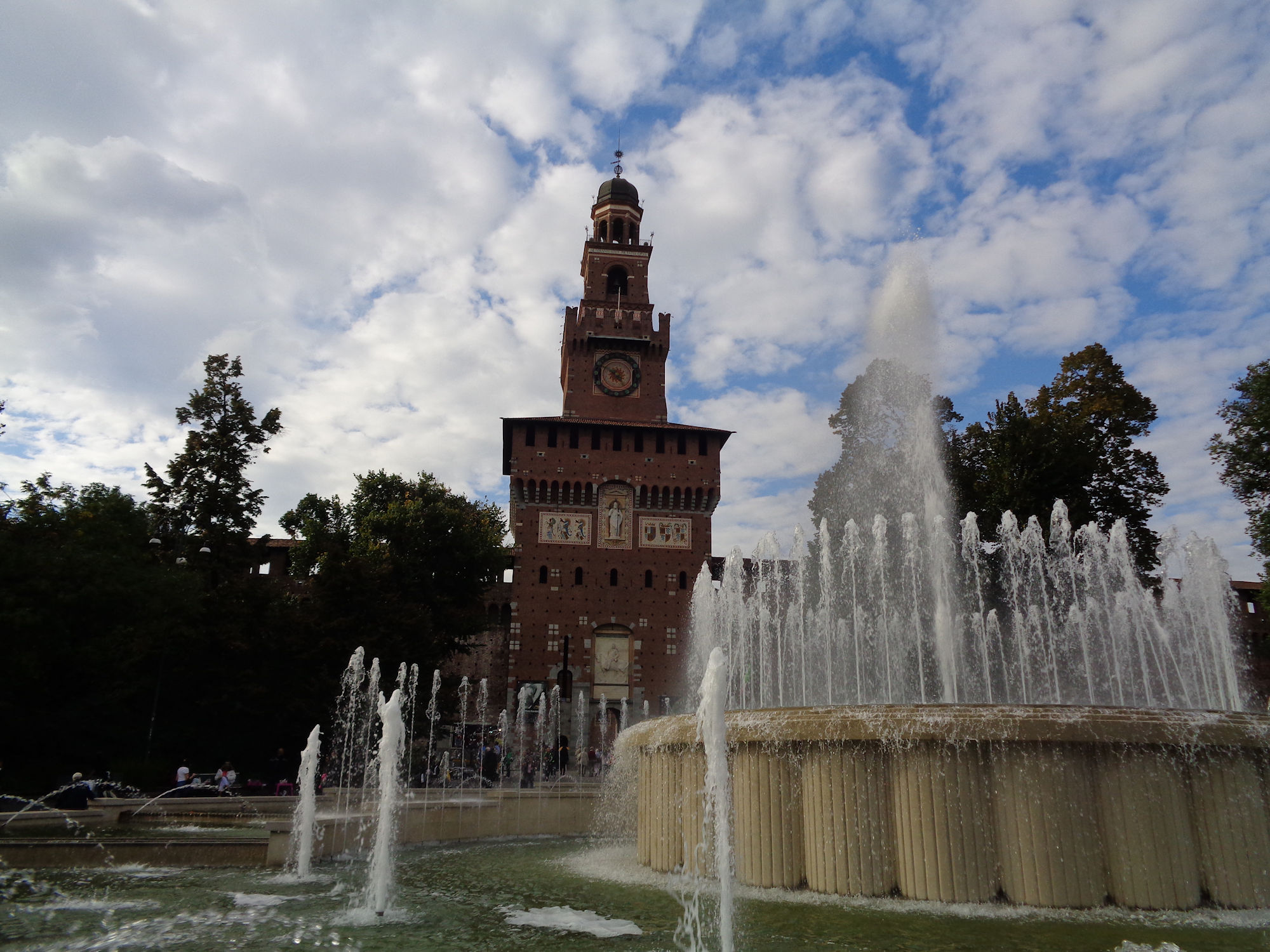 Fountain square castle