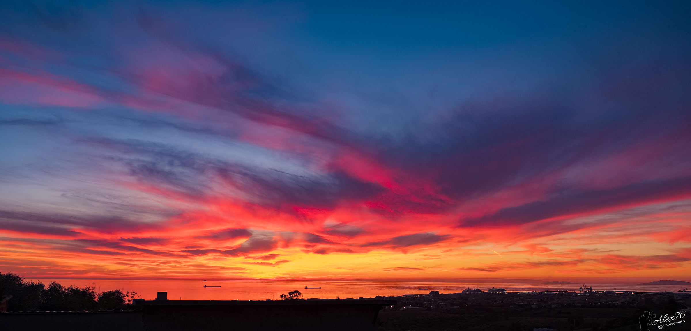 Sunset from my home ...