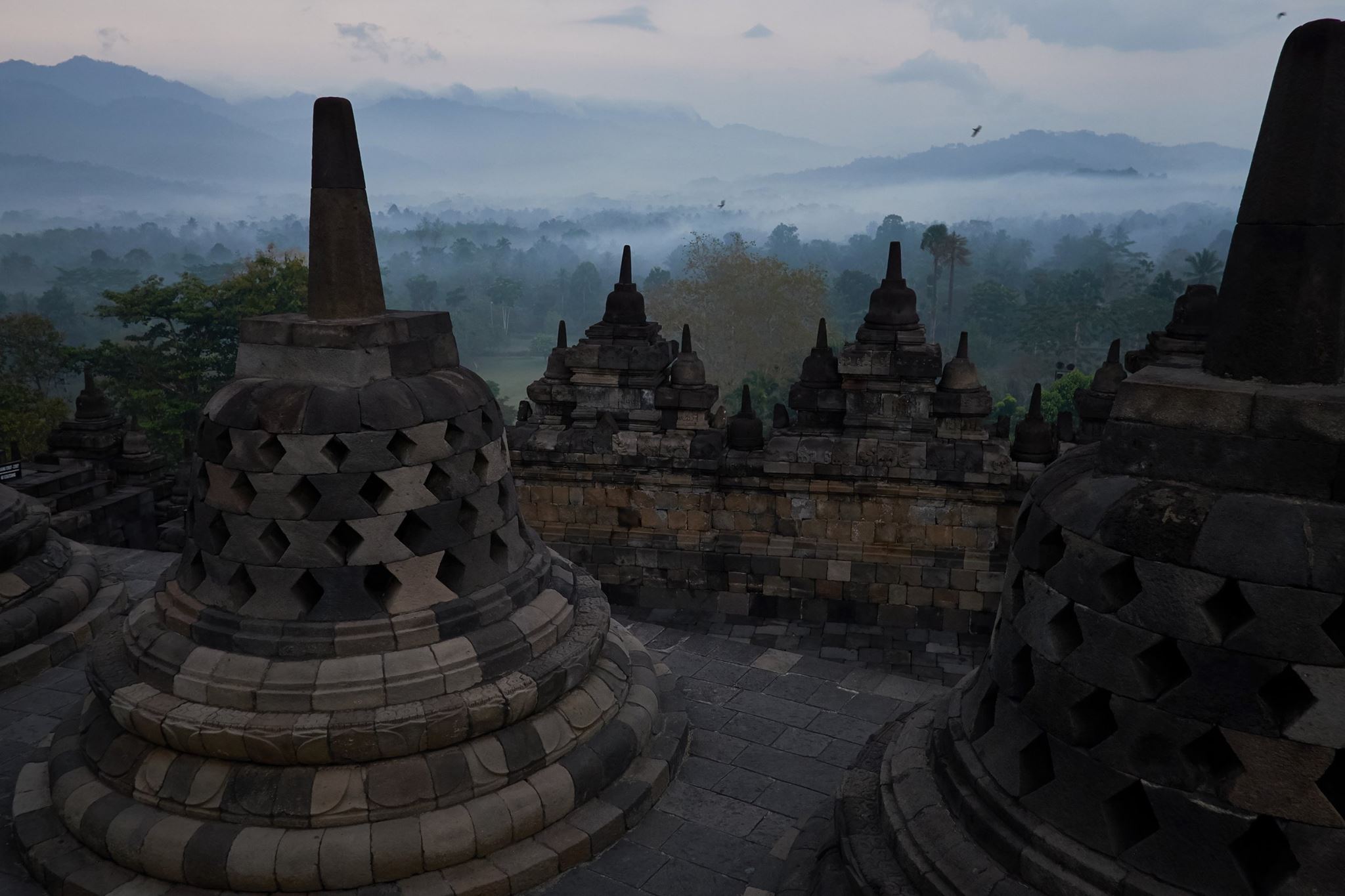 Borobudur - just before the sun rise