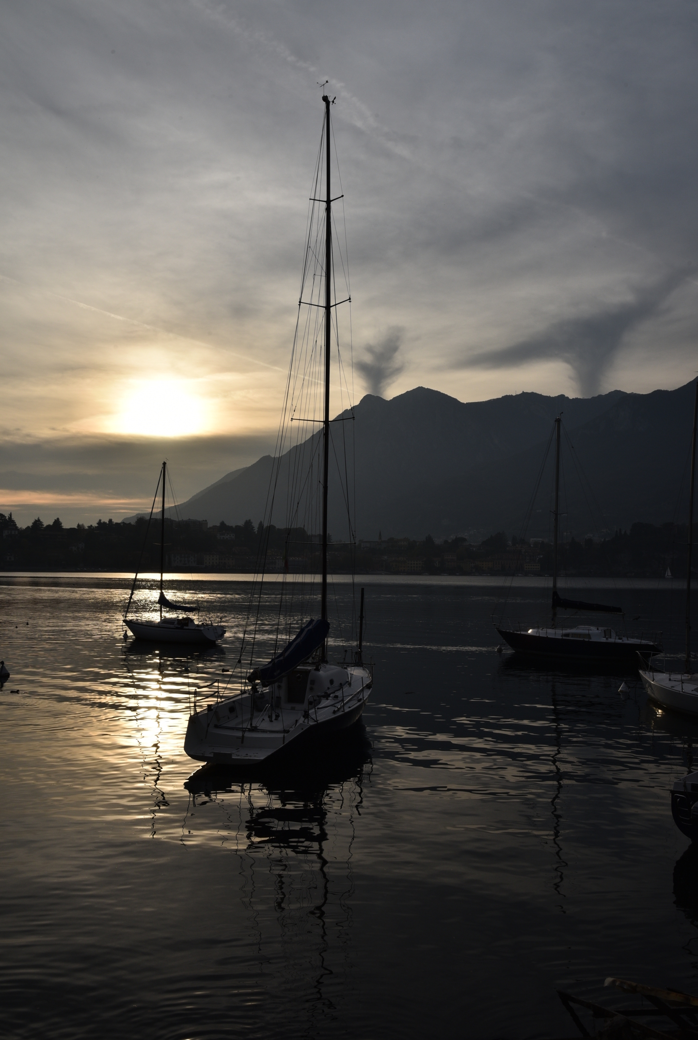 volcano seen from lecco