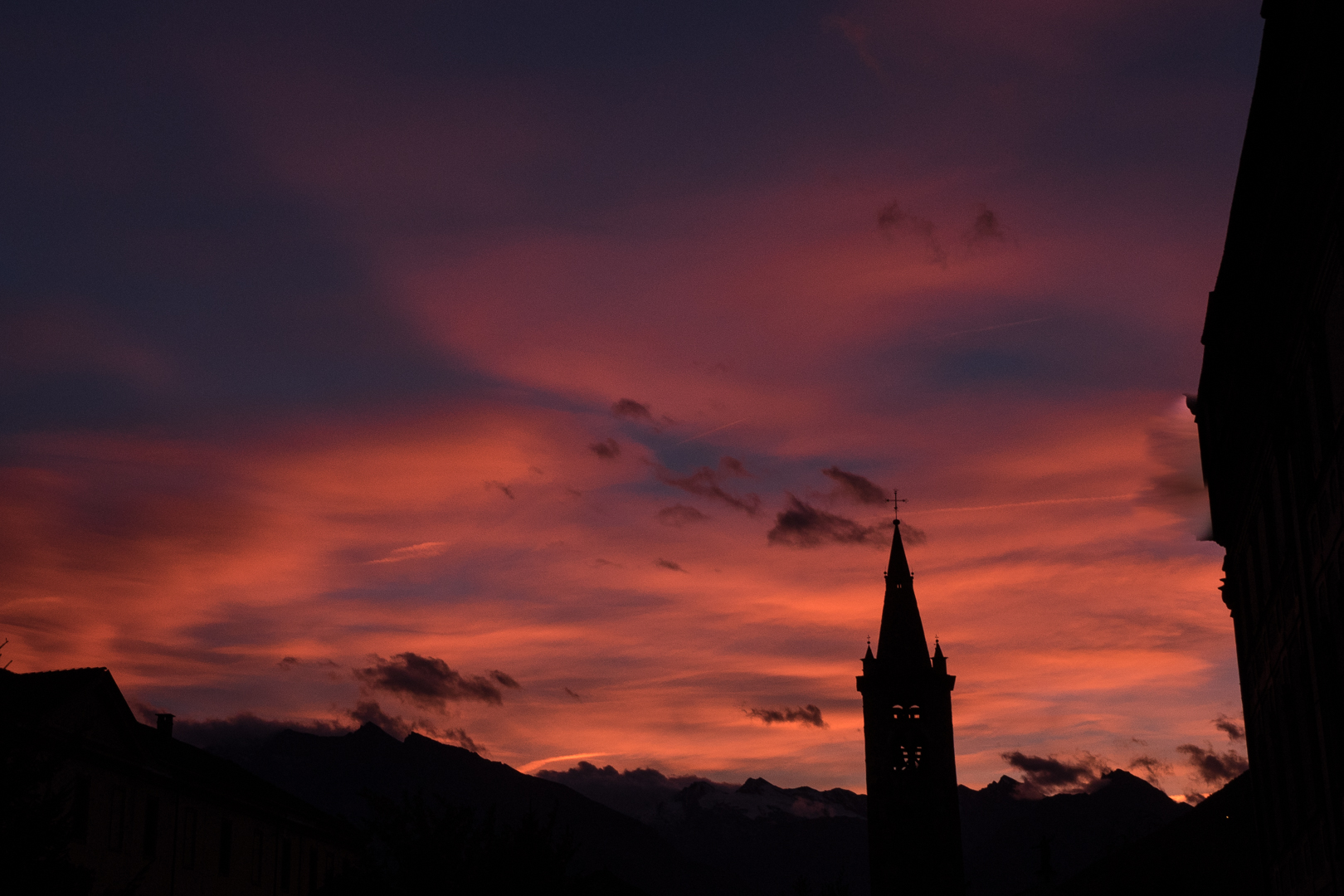 red in the evening .......