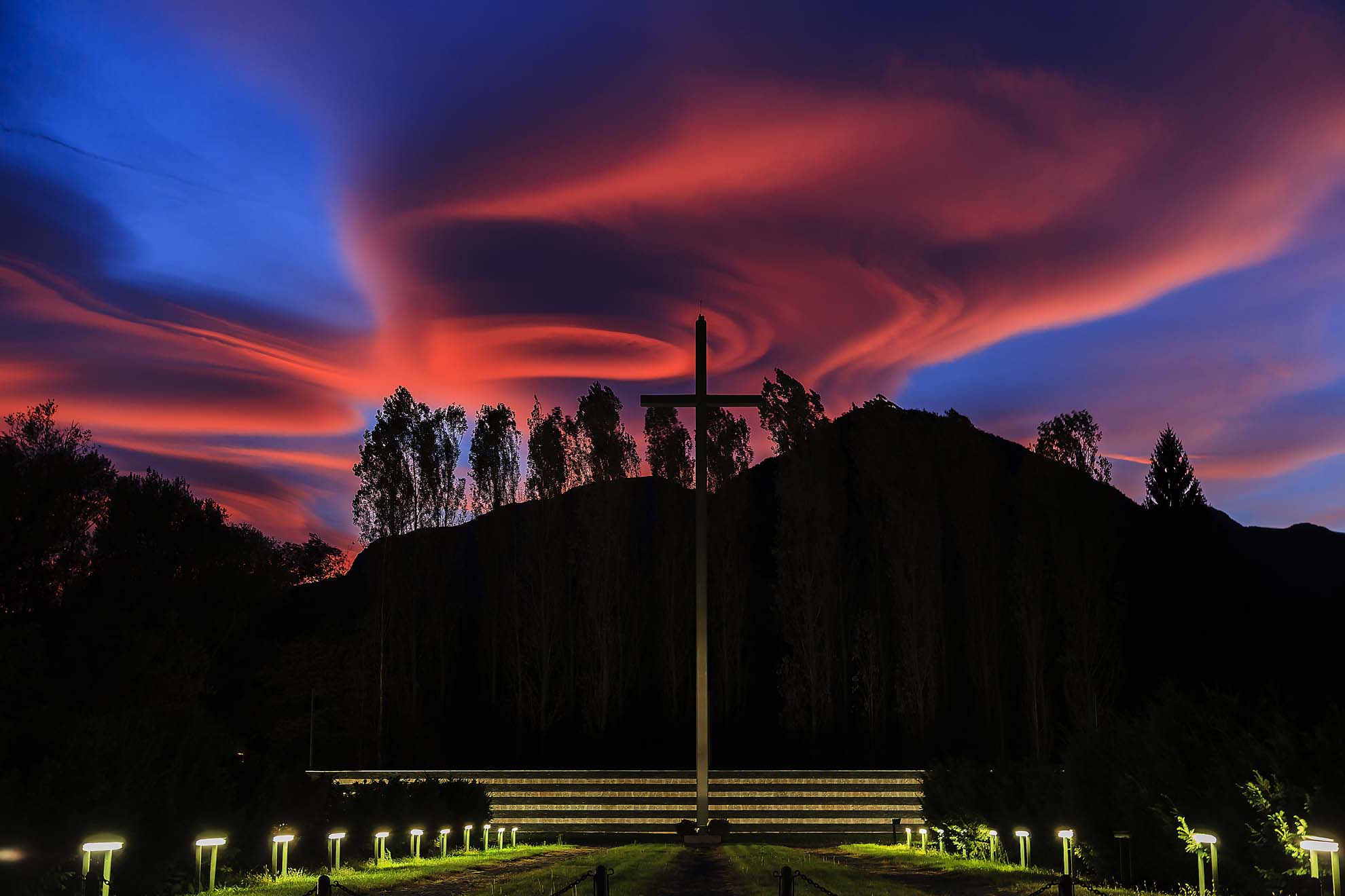 tramonto sul sacrario