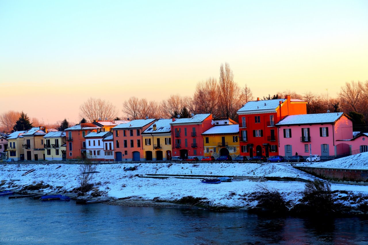Borgo Ticino at the first snow