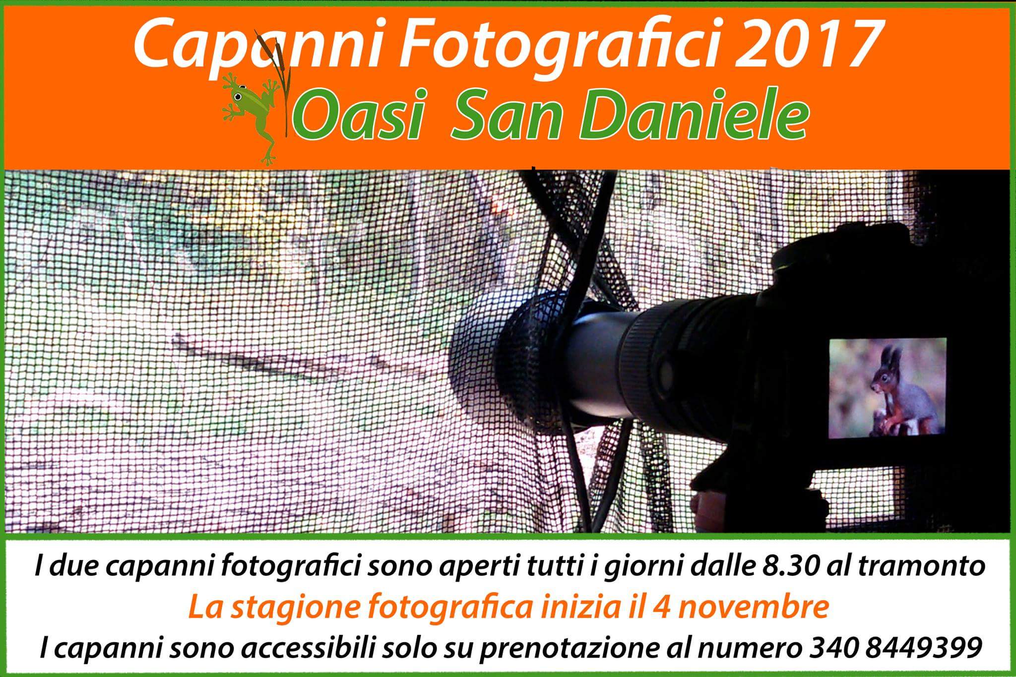 Apertura capanni fotografici