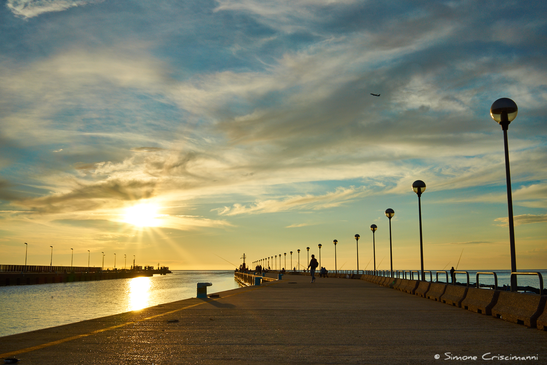 Sunset on the dock