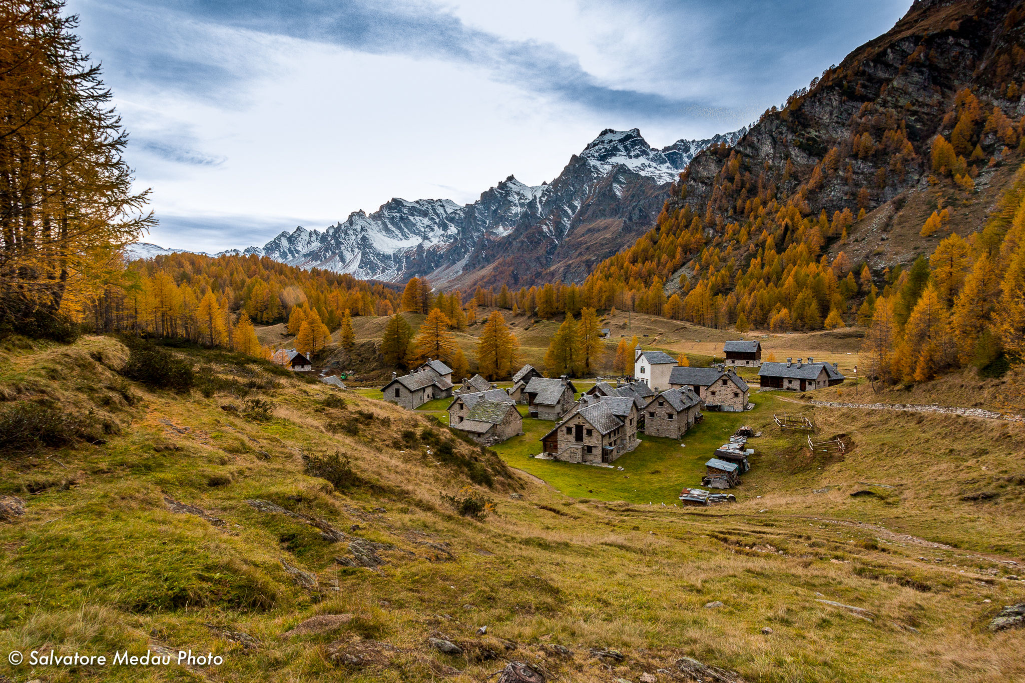 Alpe Crampiolo with Autumn Dress.