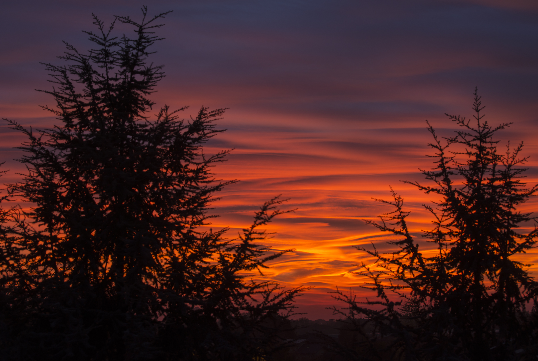 when it says red in the evening ......