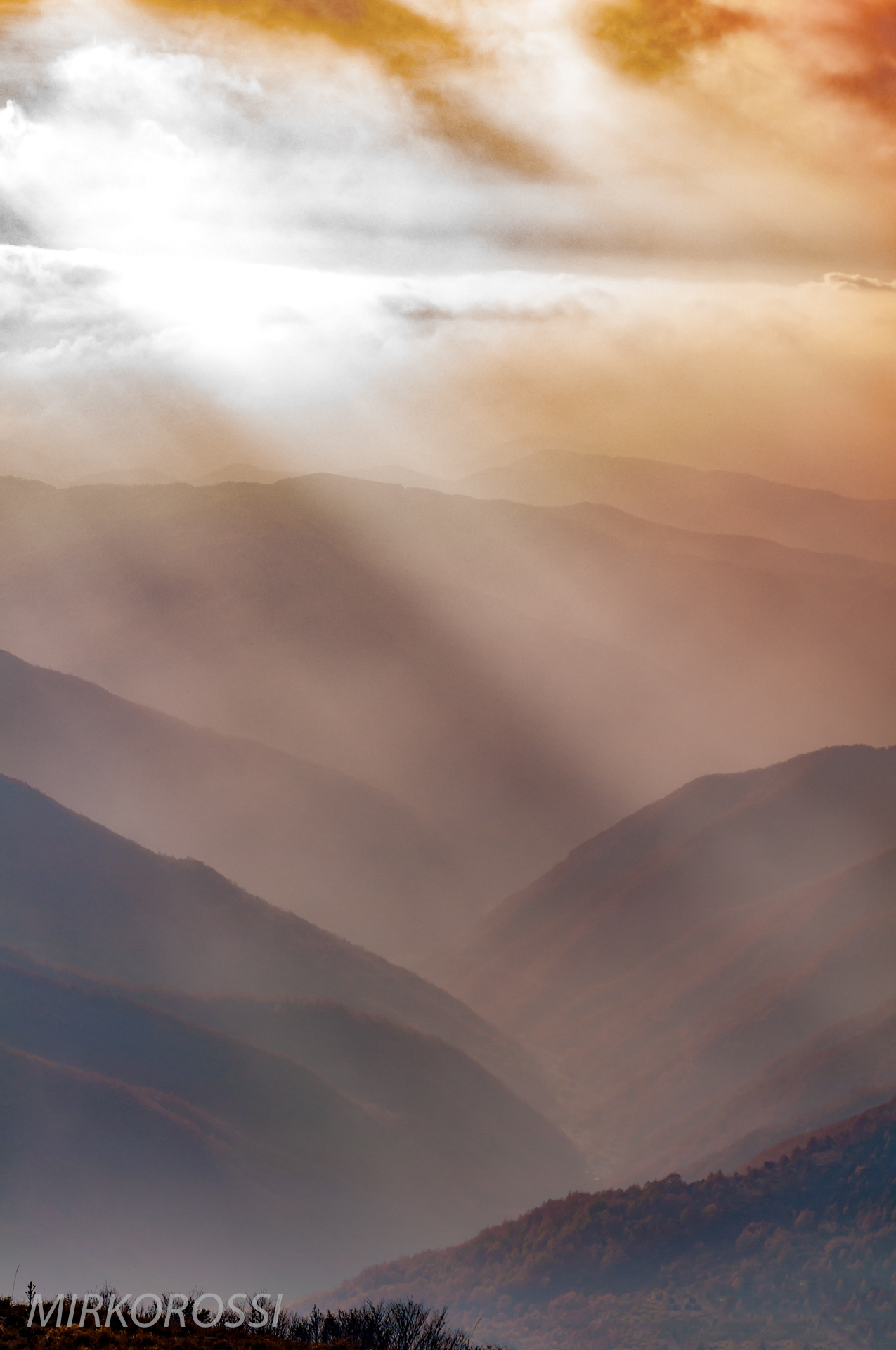 Tramonto in Val Borbera