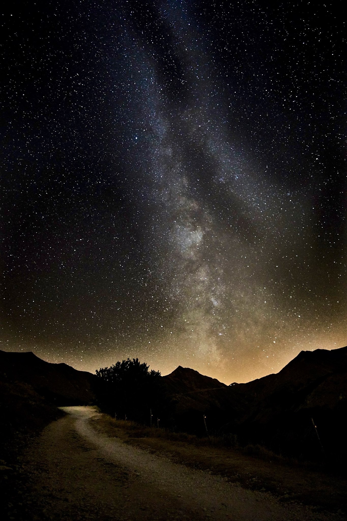 Via lattea da Pintura verso il Fargno