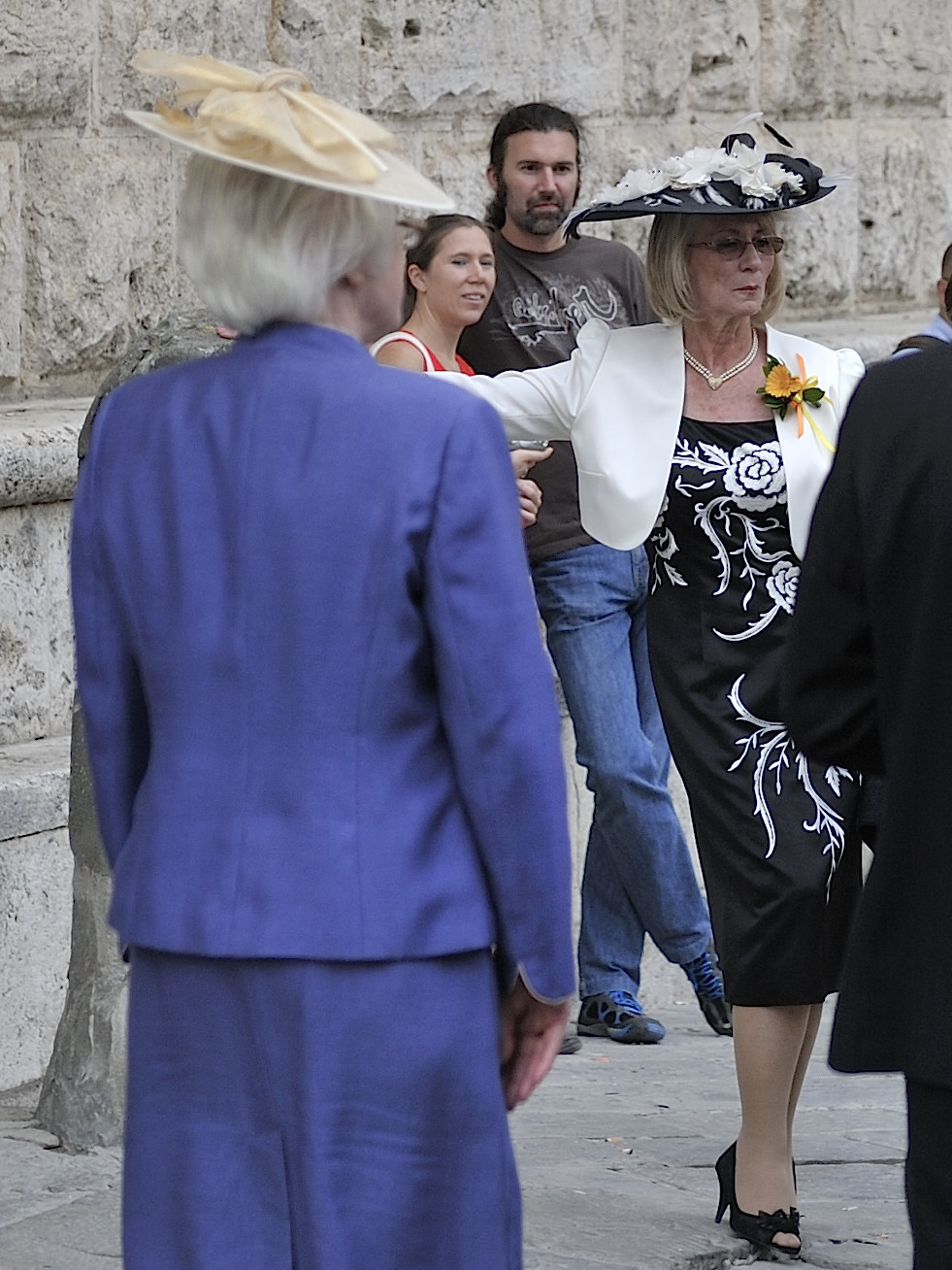 the lady got tired of waiting !!