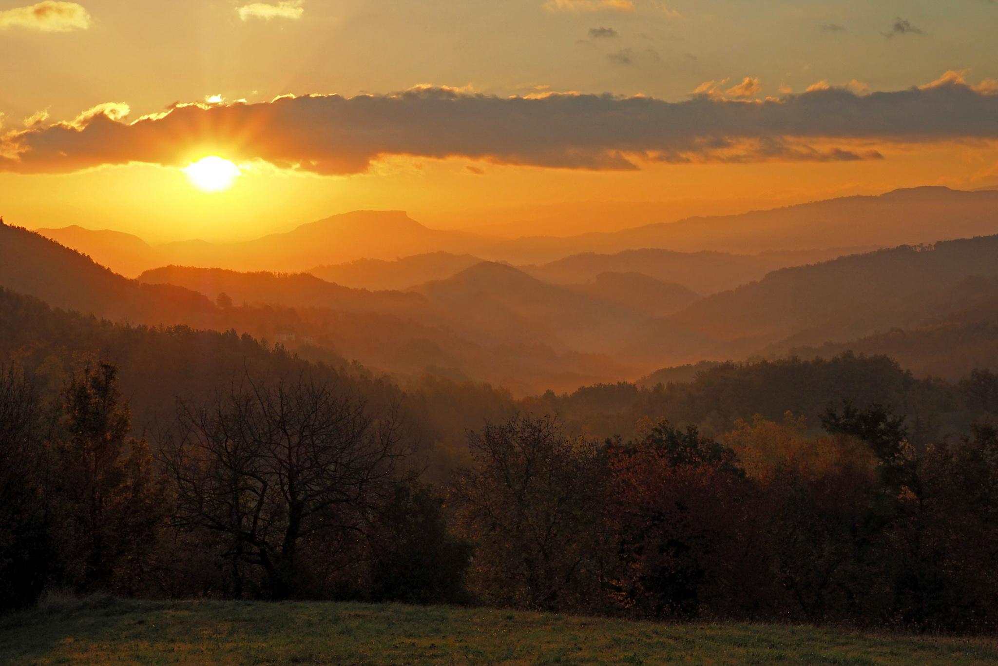 A succession of lines