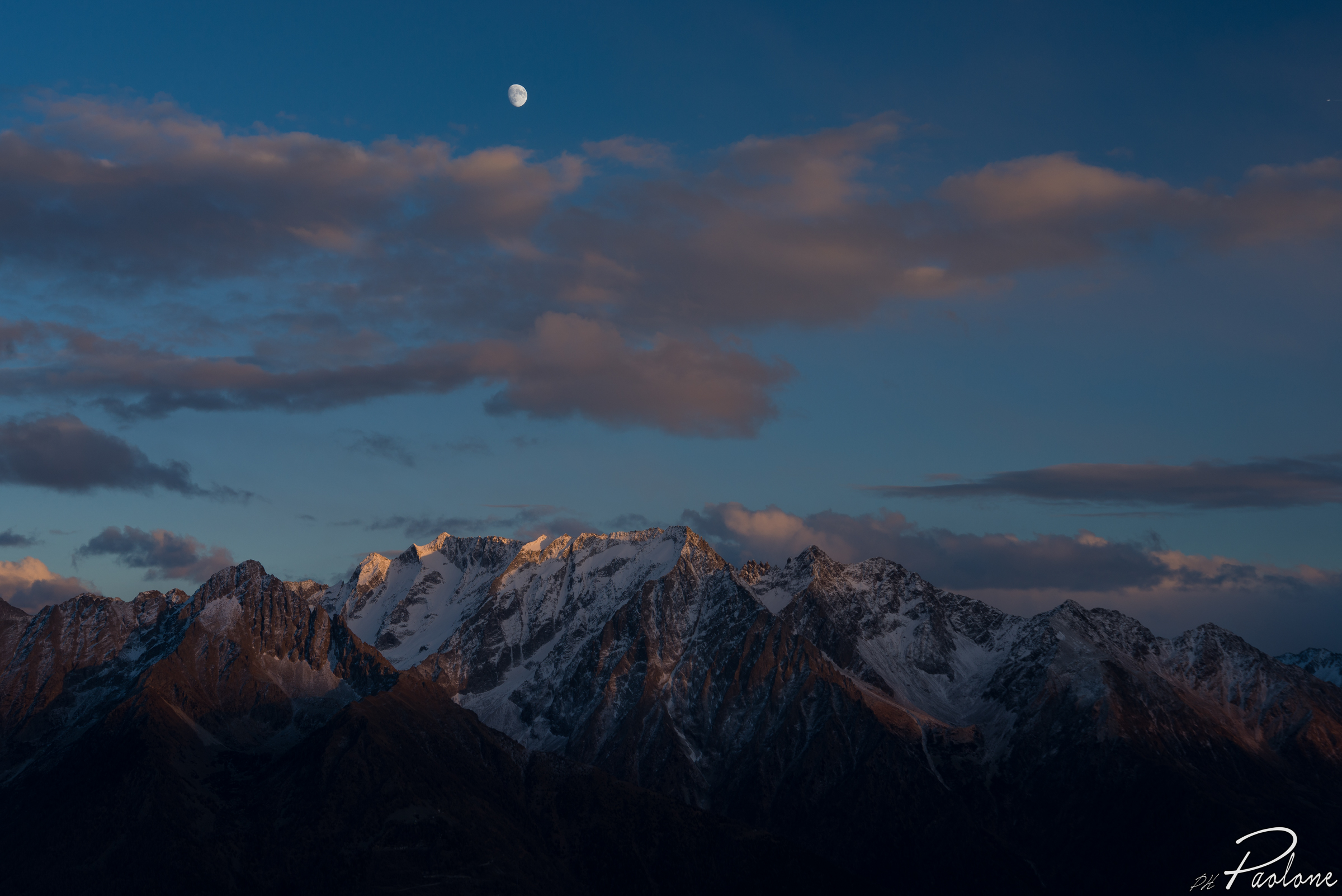 Tramonto sulle vette