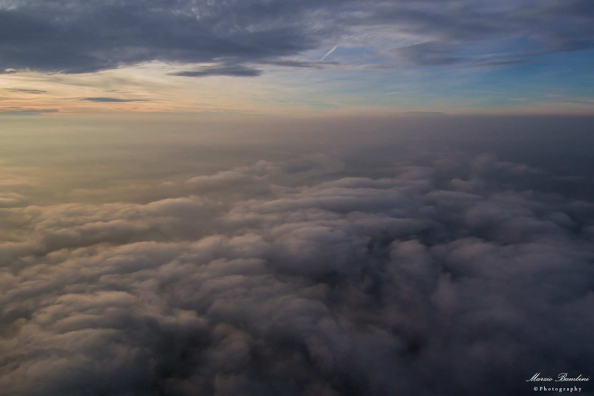 the Po to Carbonarola ... over the fog