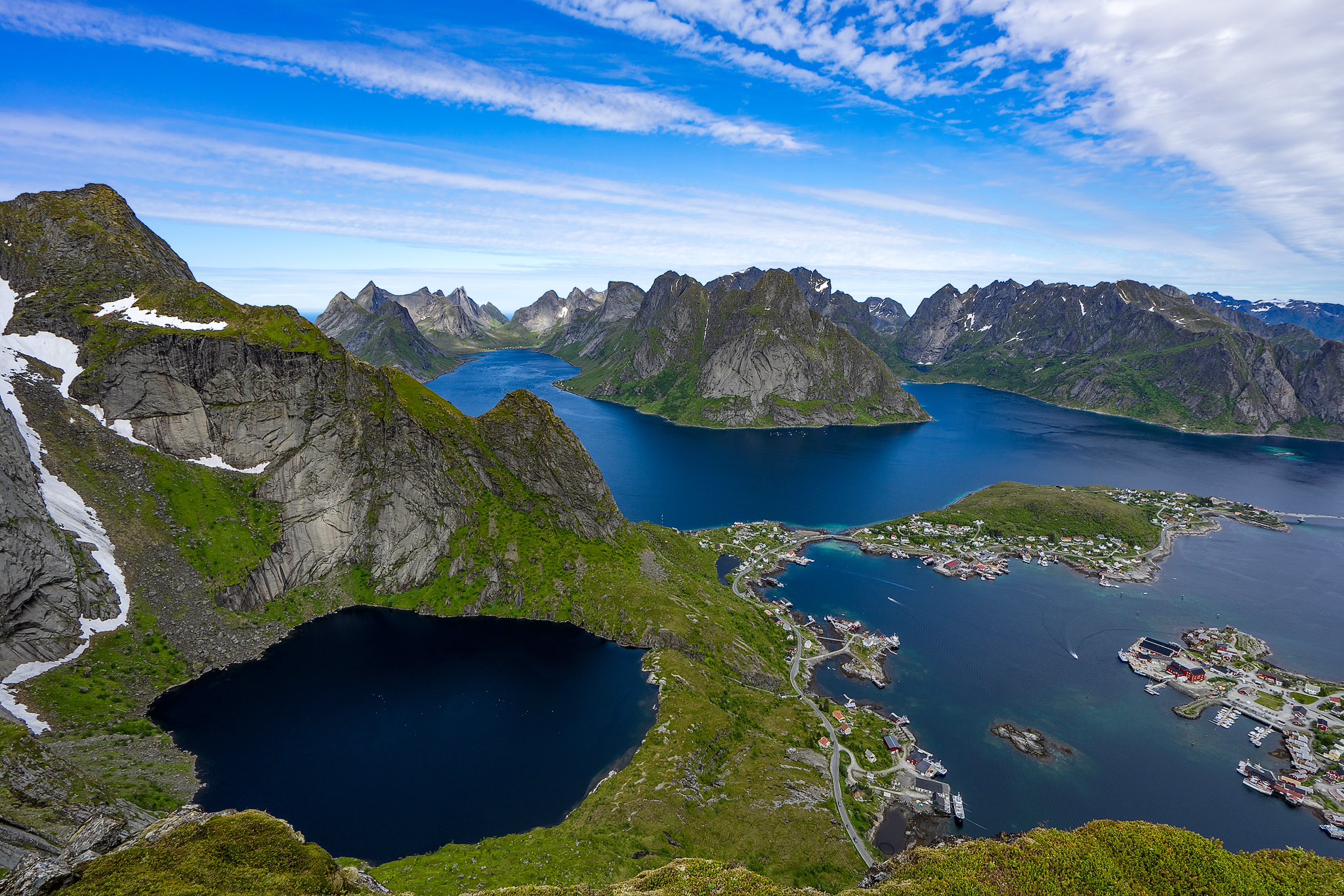 Top view dal Reinebringen