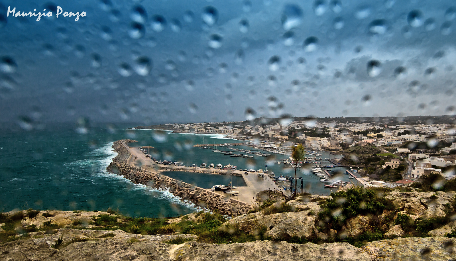A rainy day from my car.