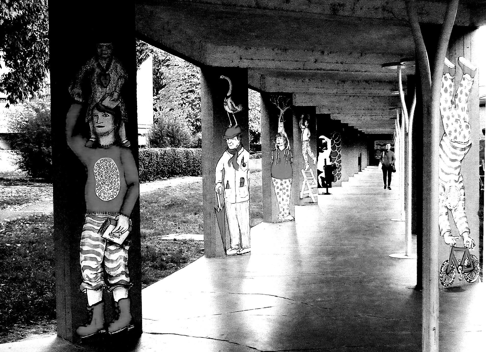 La galleria in bn seguendo il consiglio di Mauro