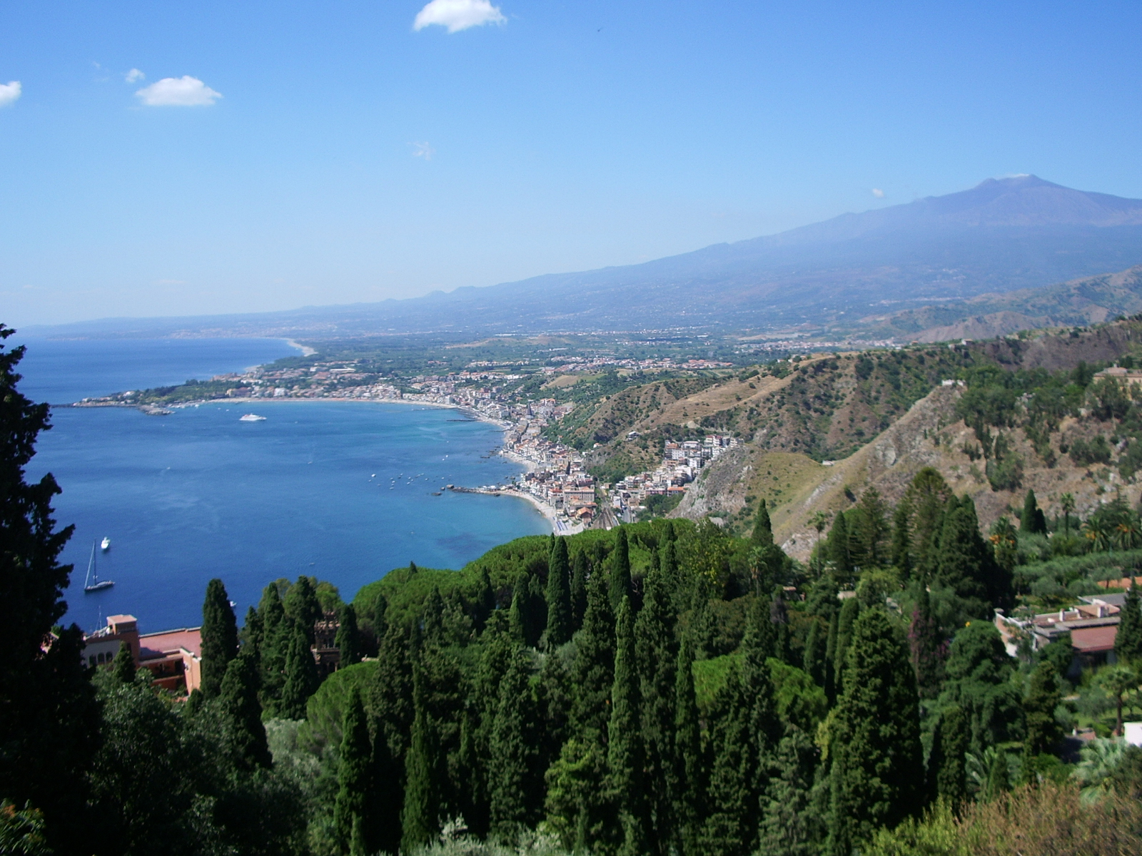View from the Greek Theater of Taormina