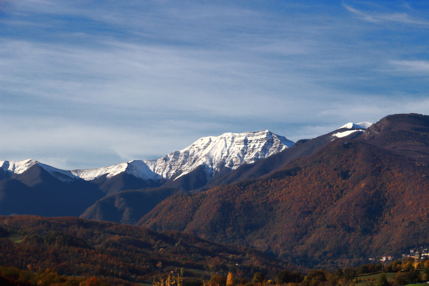 Horn at the Stairs, the first snow in November