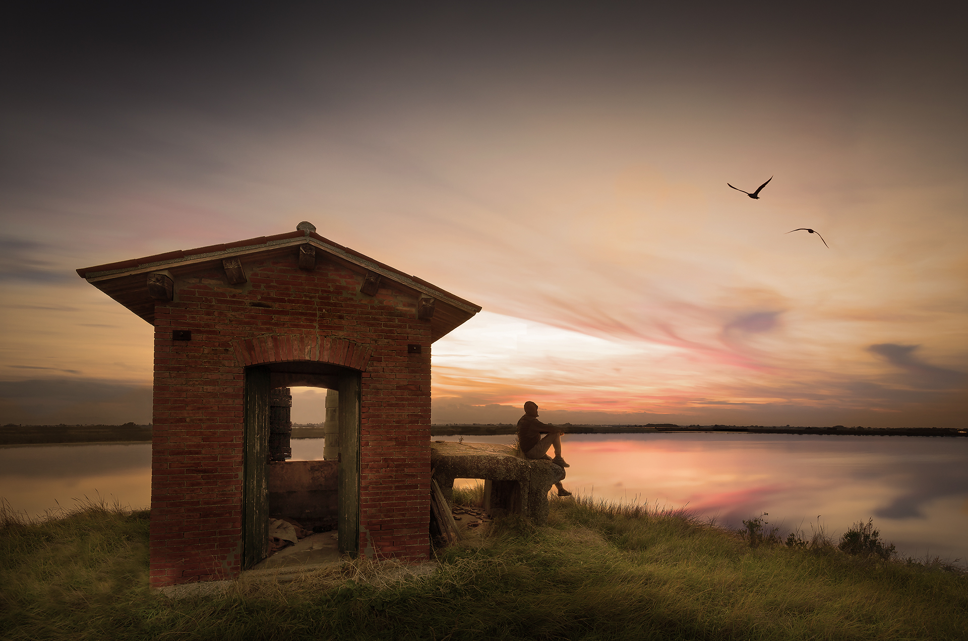 Looking at the beauty of nature