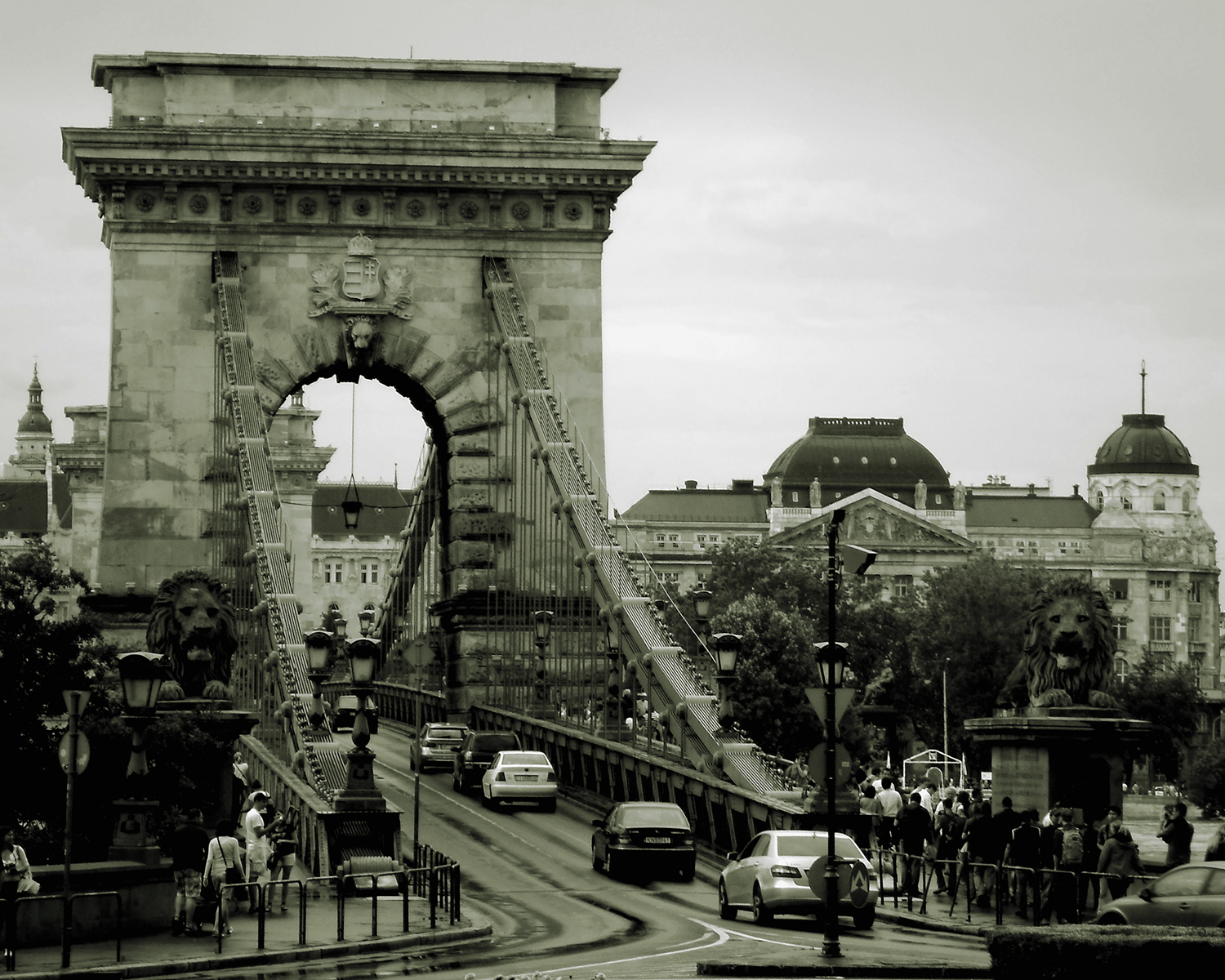 the chain bridgeBudapest.