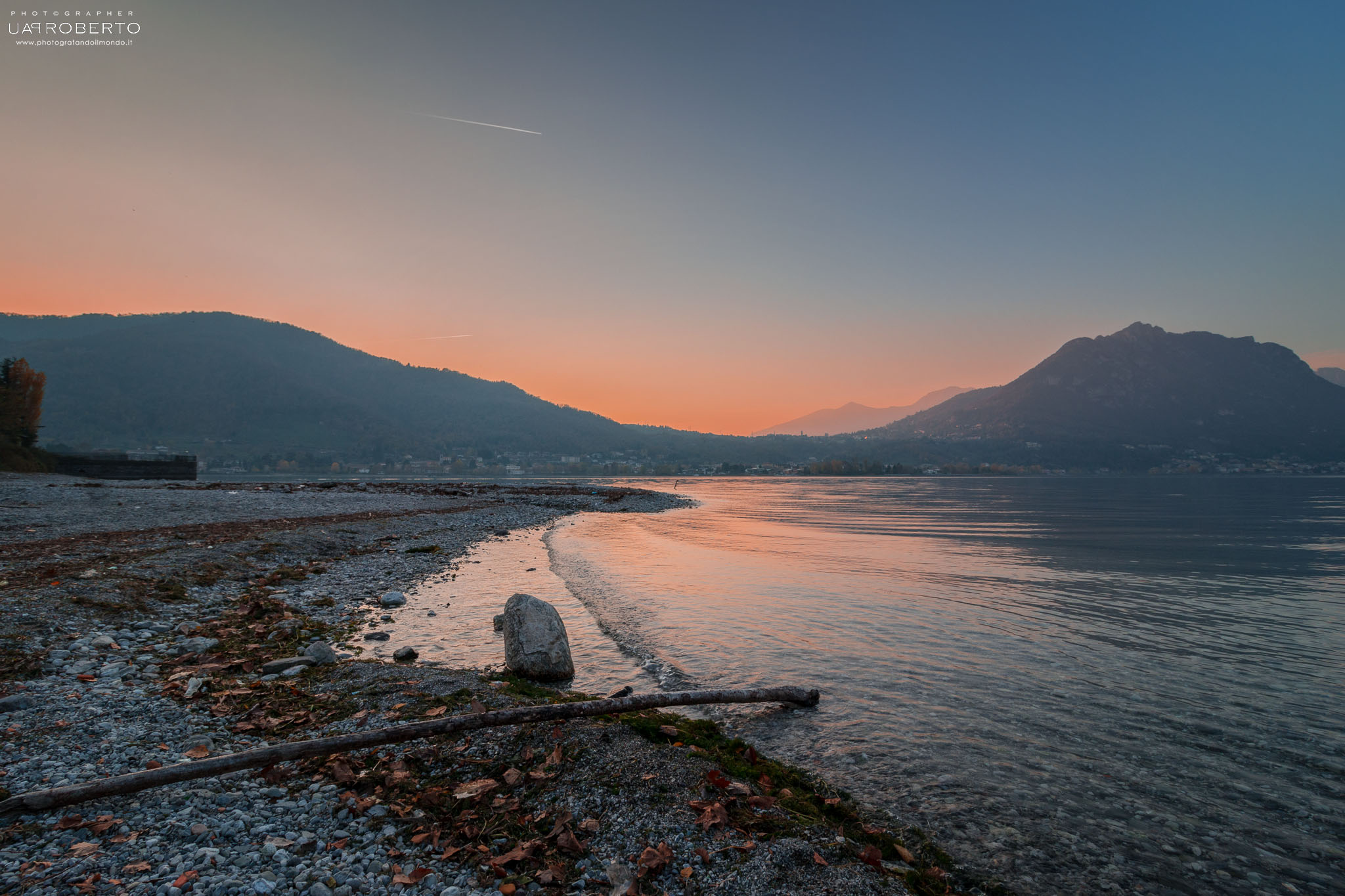 a sunset from vercurago