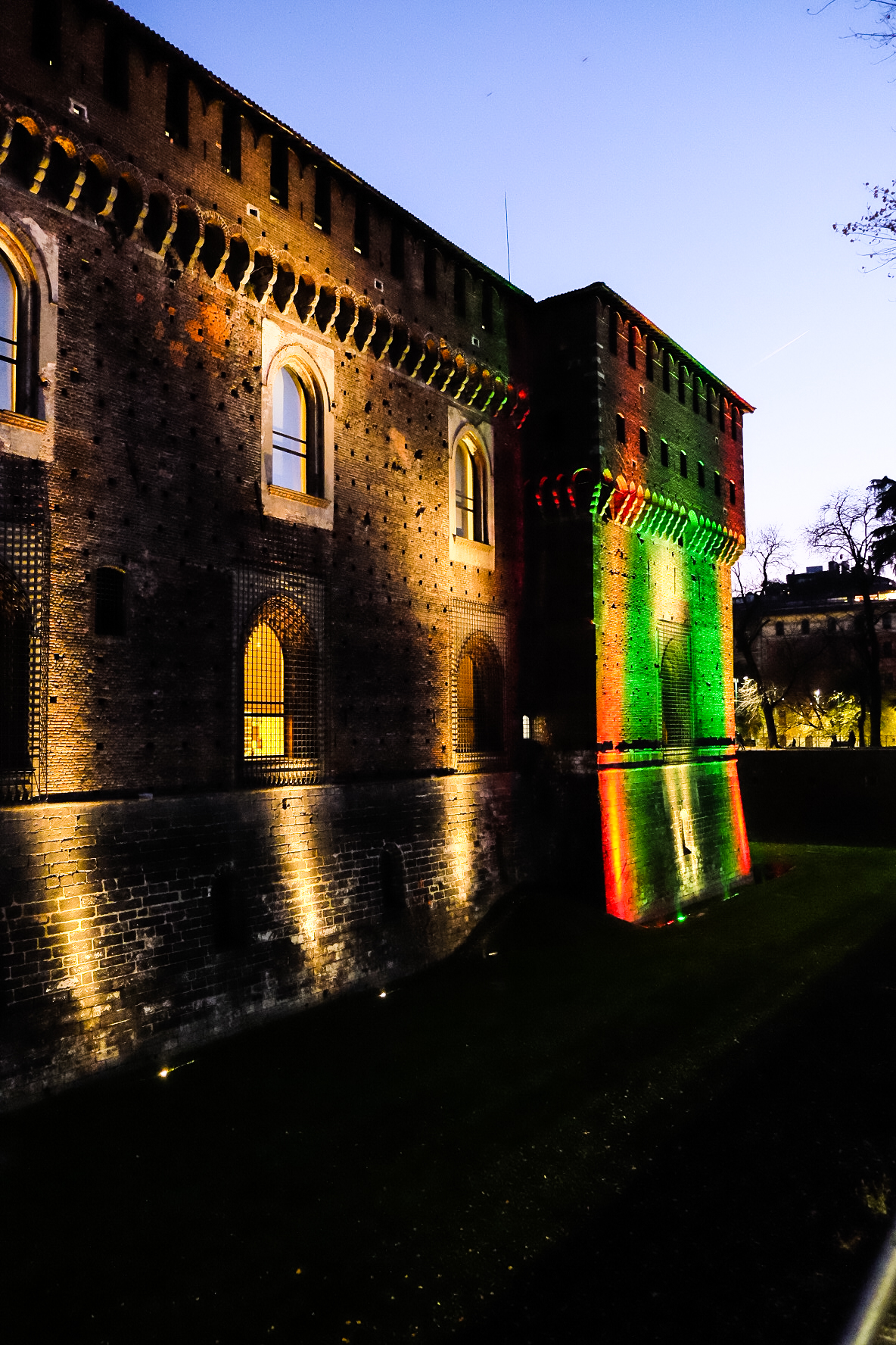 castle in the evening