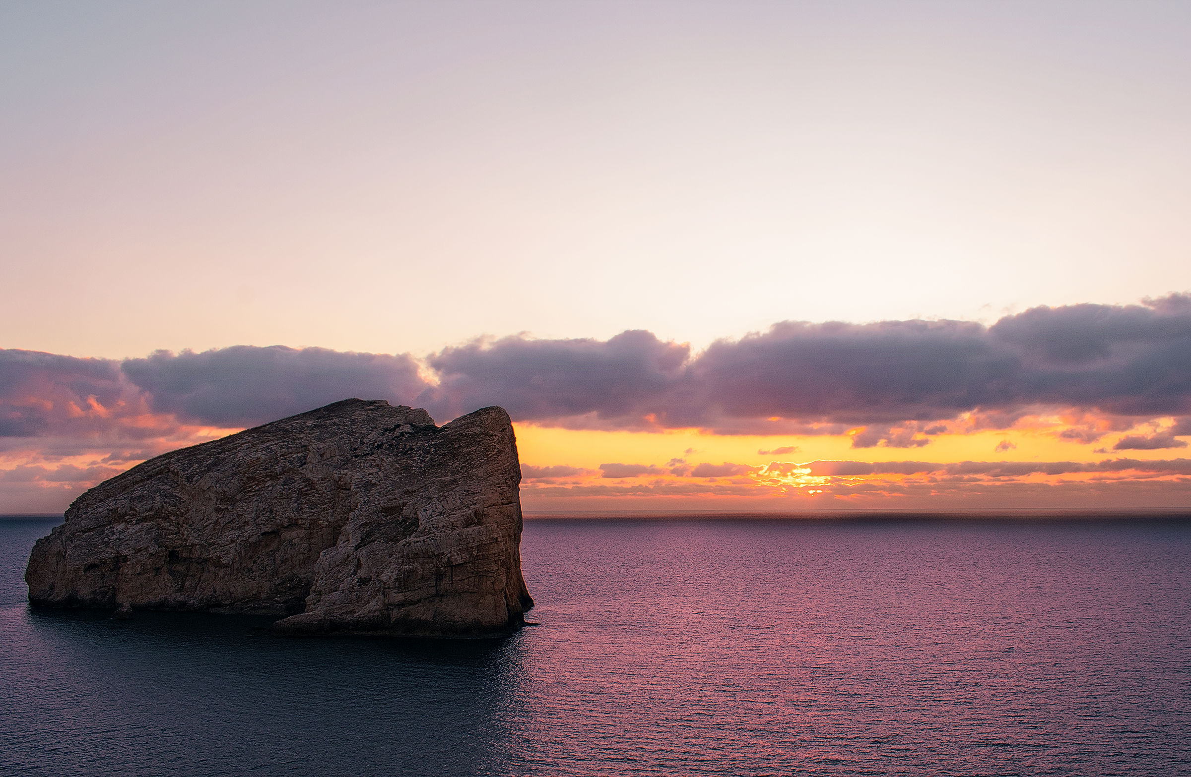 Tramonto sull'isola Piana (Alghero)