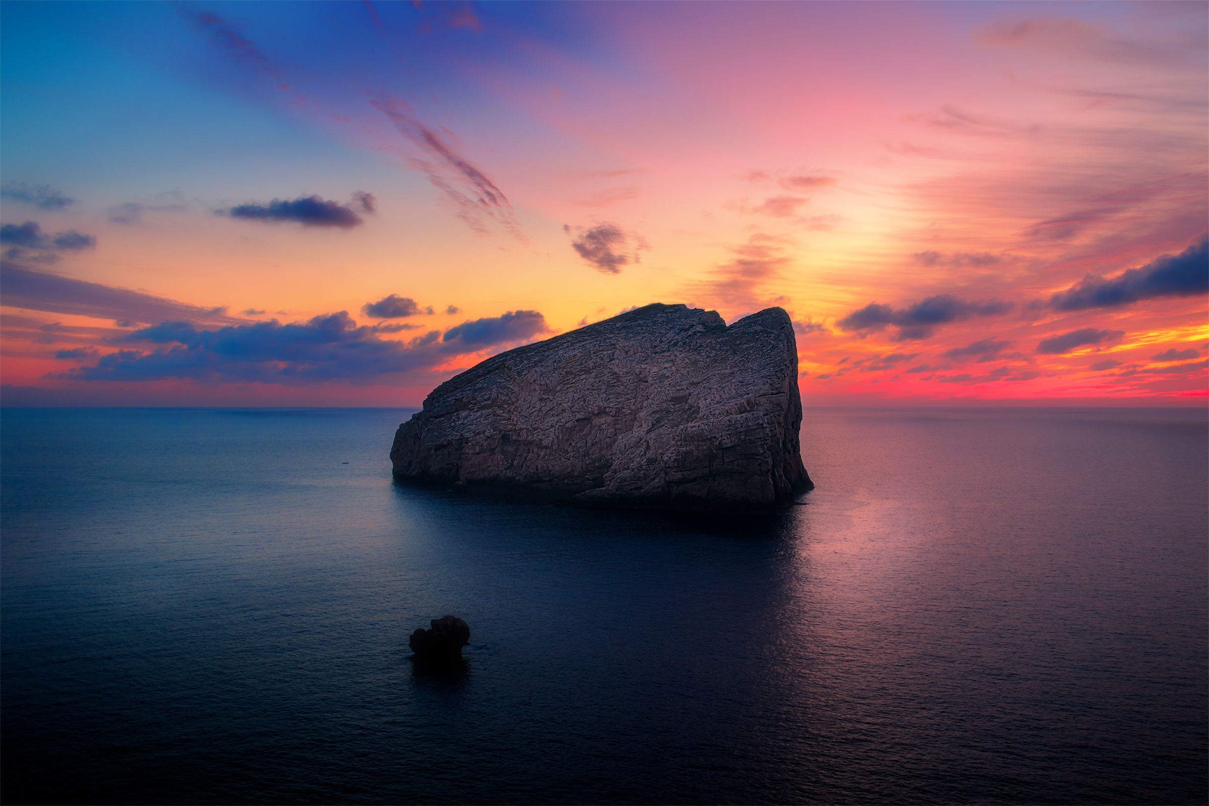 Isola Piana al tramonto