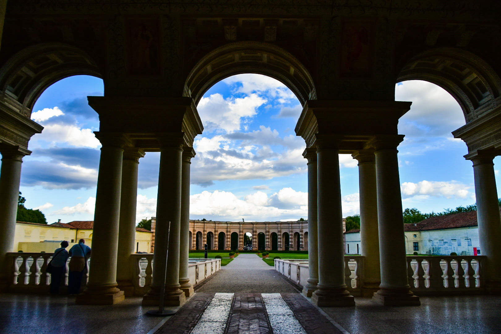 Il cielo da Palazzo Te