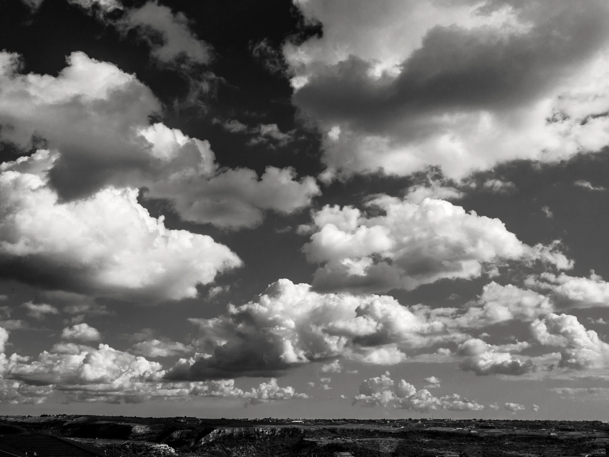The sky above my house