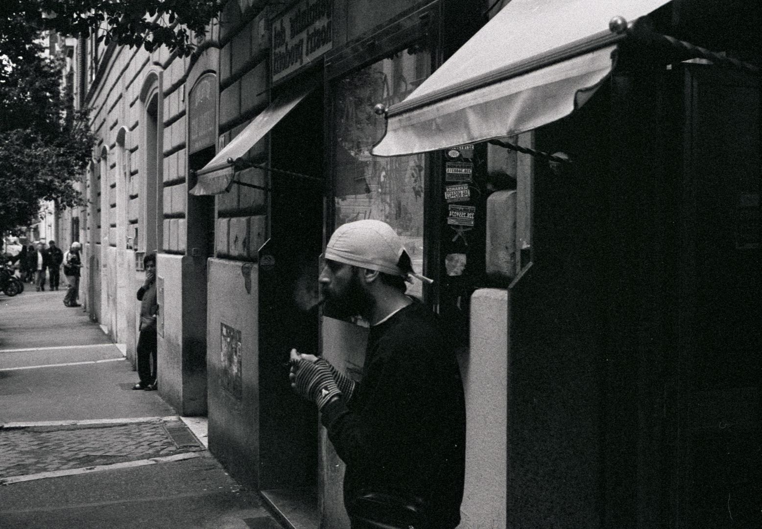 cigarette break in the back room