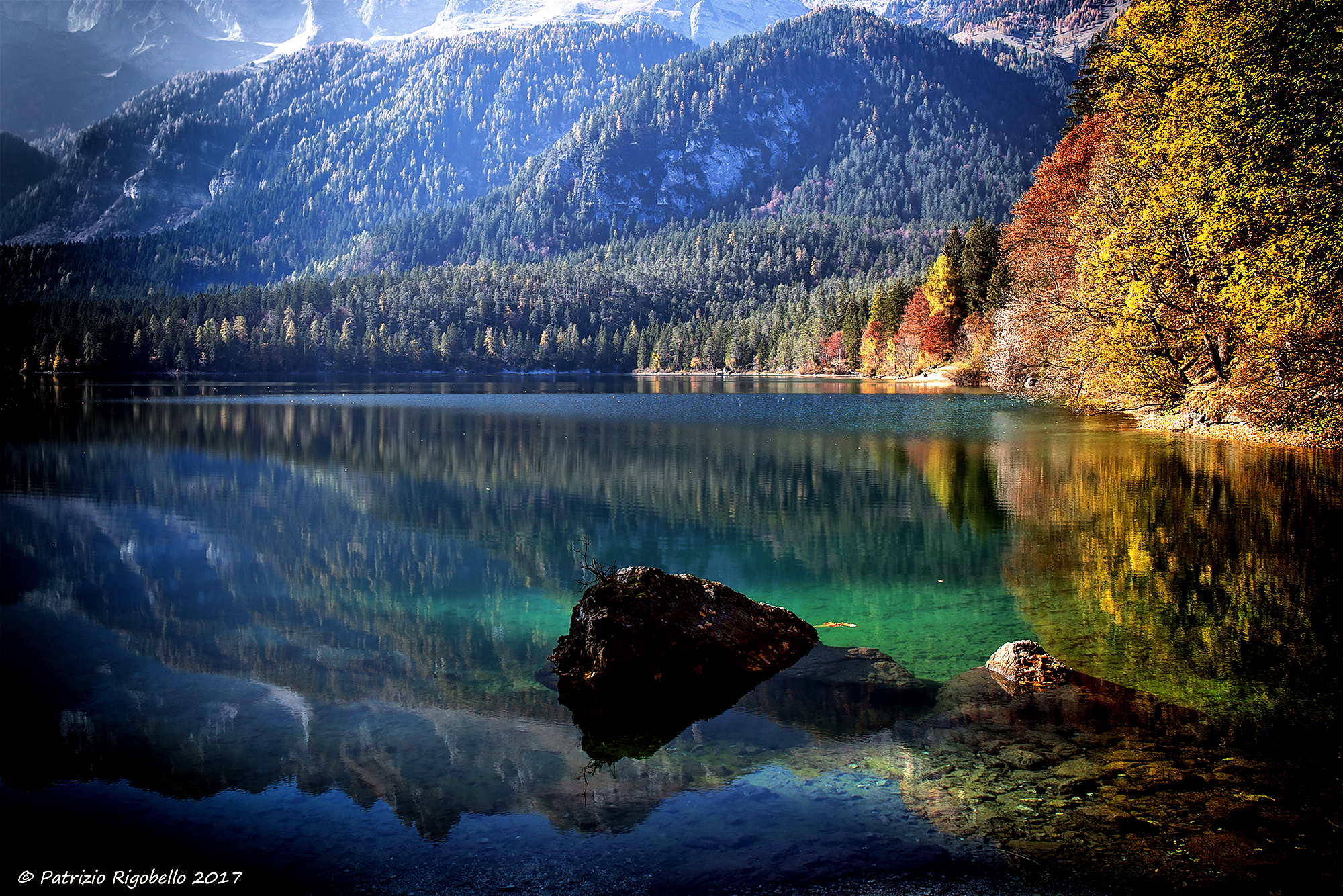 Tovel Lake on a Sunshine Day