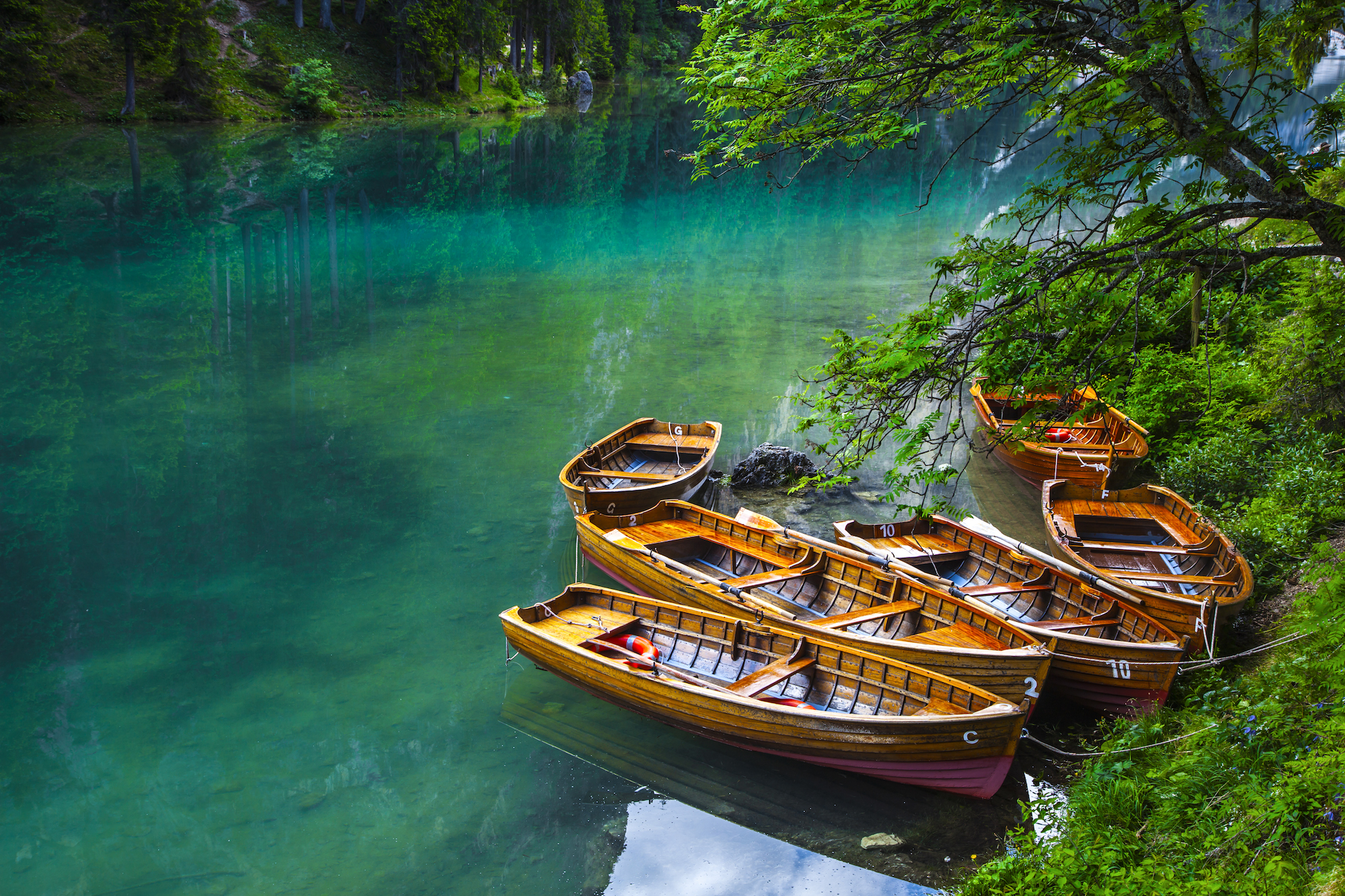 Barche lago di Braies