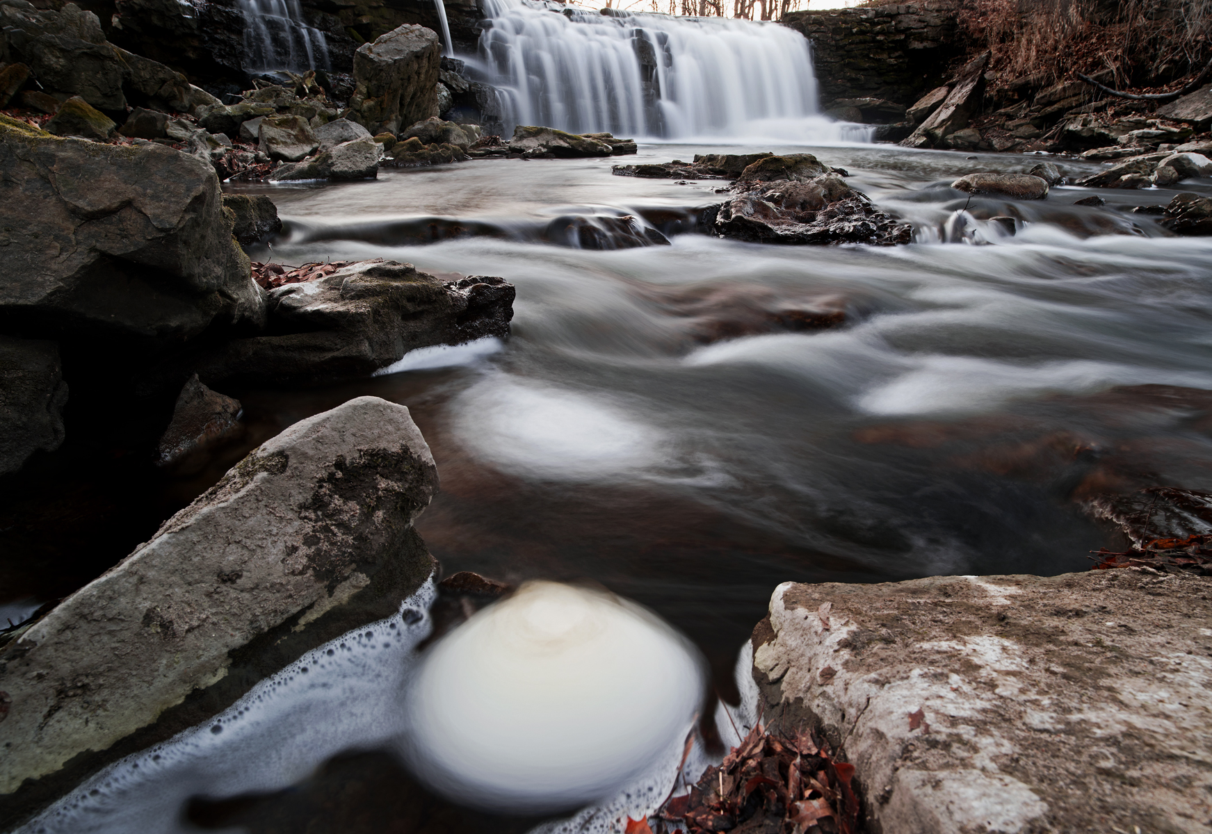 Upper Minneopa Falls in December