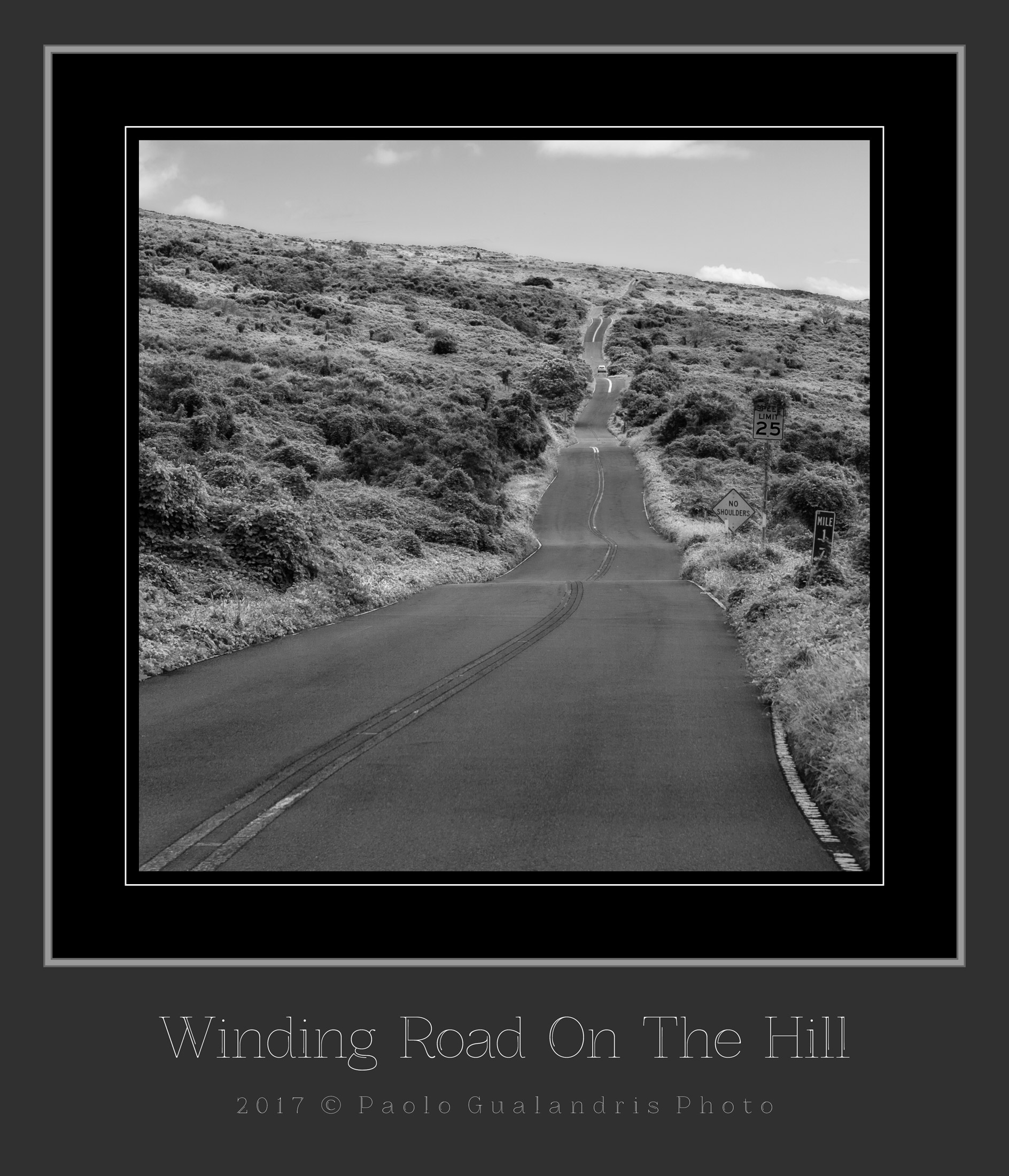 Winding Road On The Hill