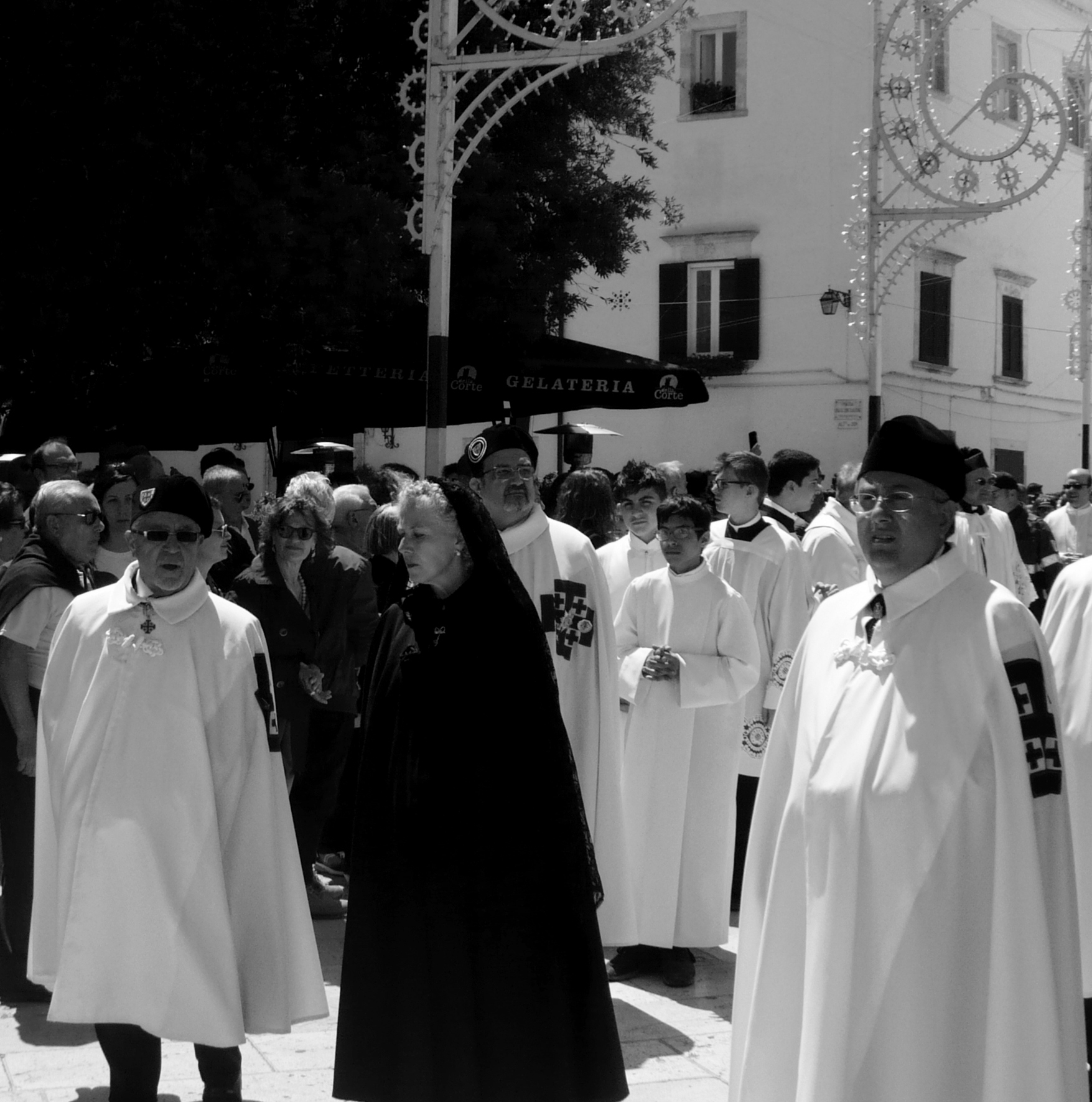 The Knights in the procession