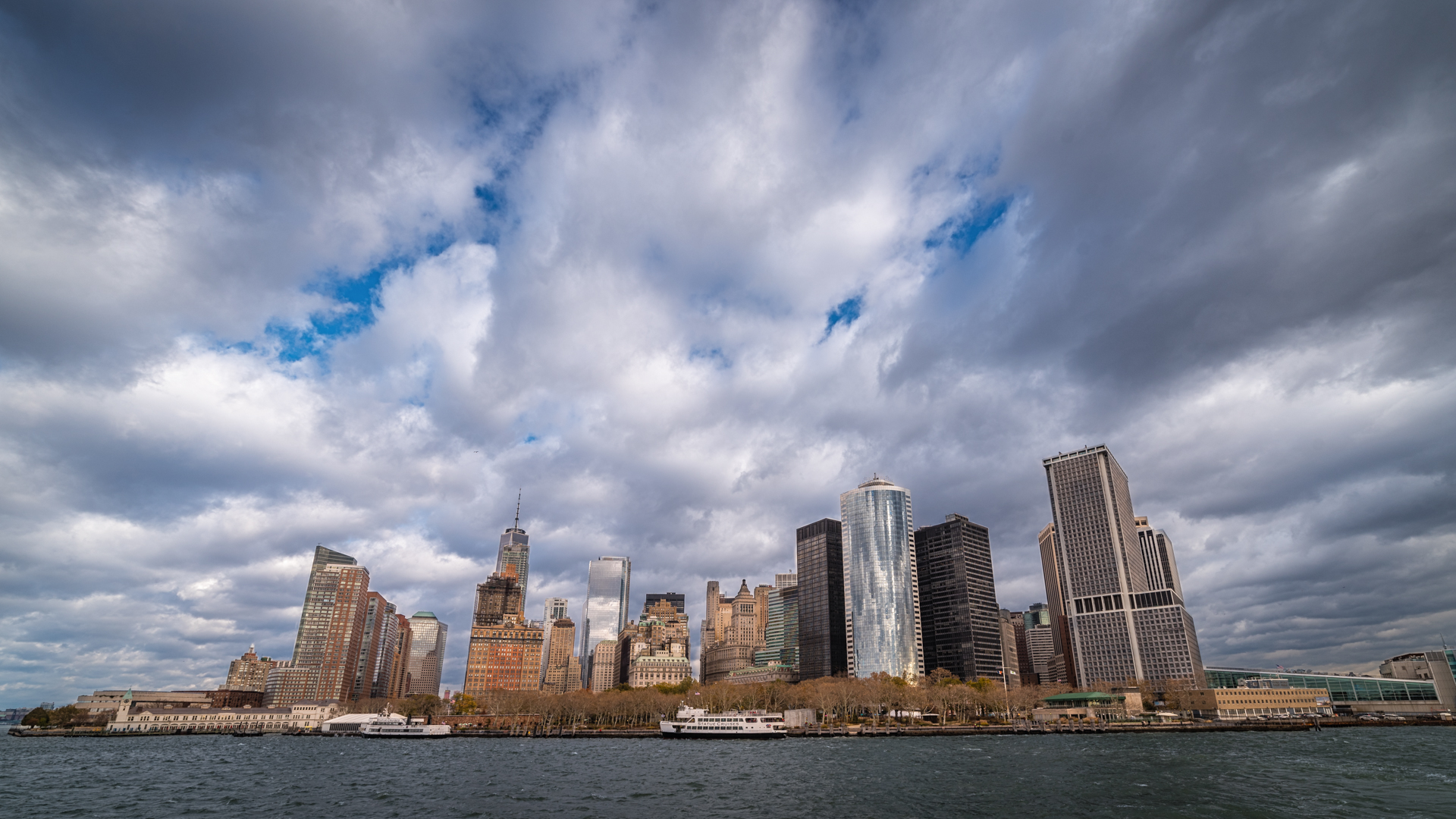 Downtown Manhattan, Ferry to the Statue of Liberty, NY
