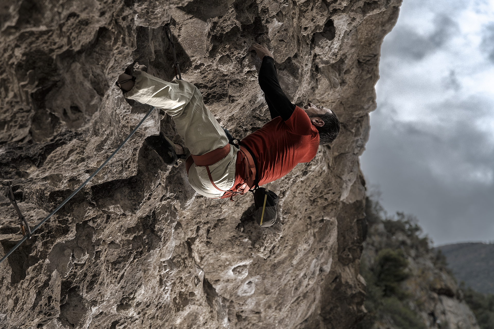 Climbing: Claudio climbing 7A +