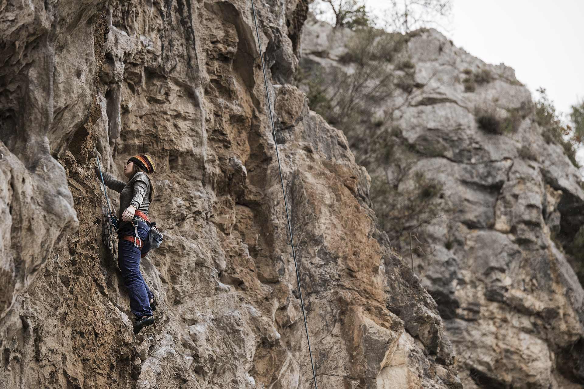 Climbing: Ilaria in climbing 7A