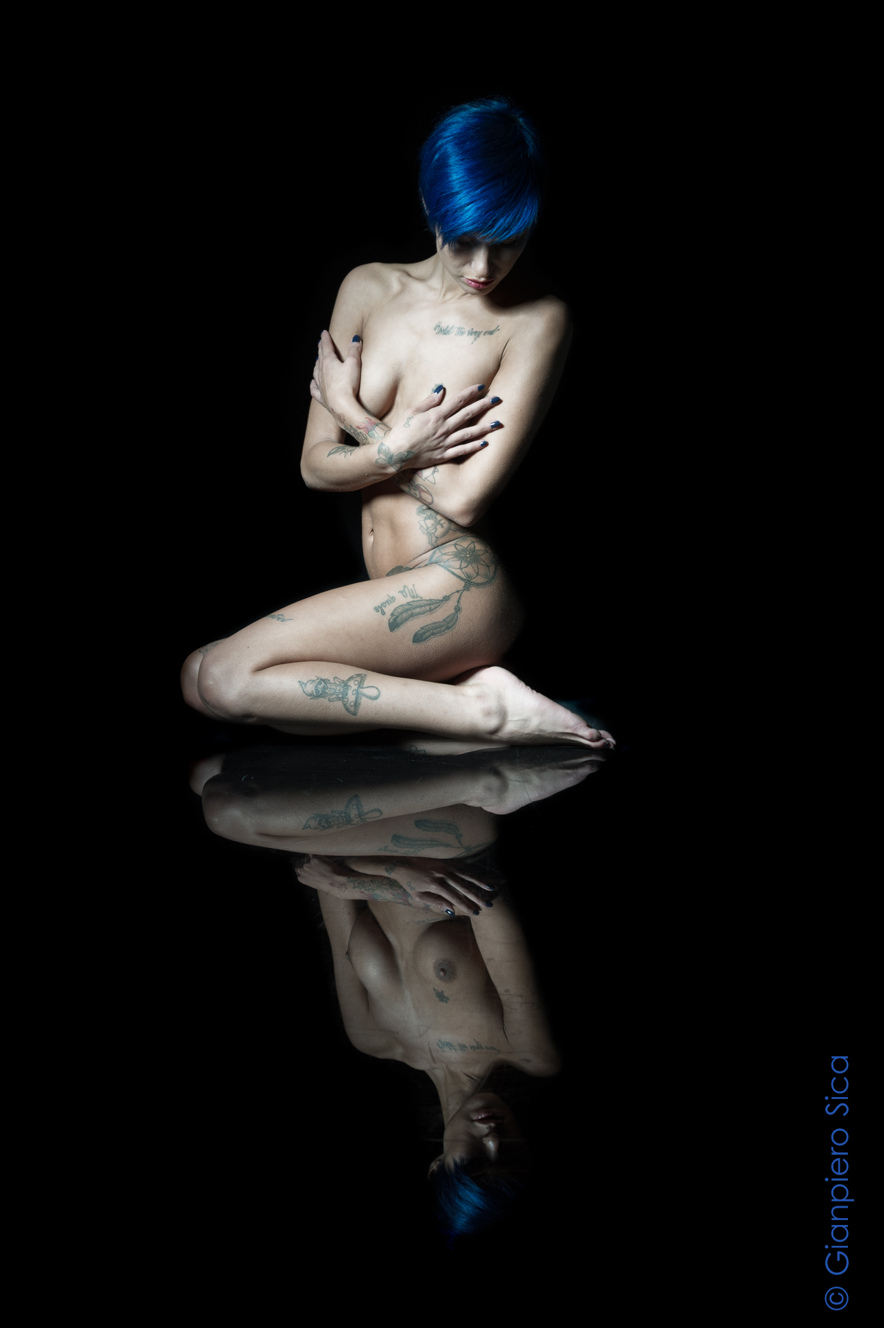 Marika in the mirror