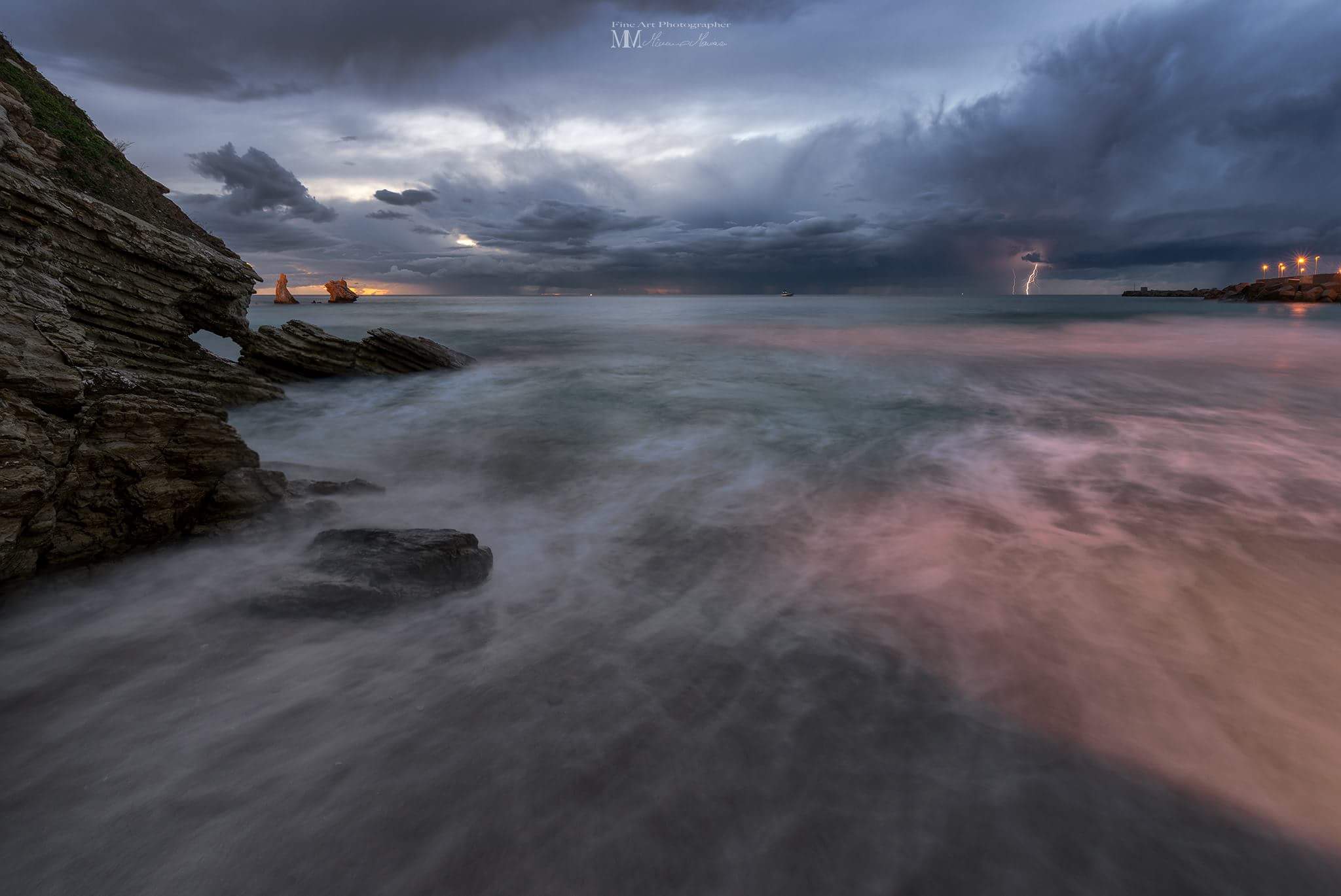 Lightning in the distance