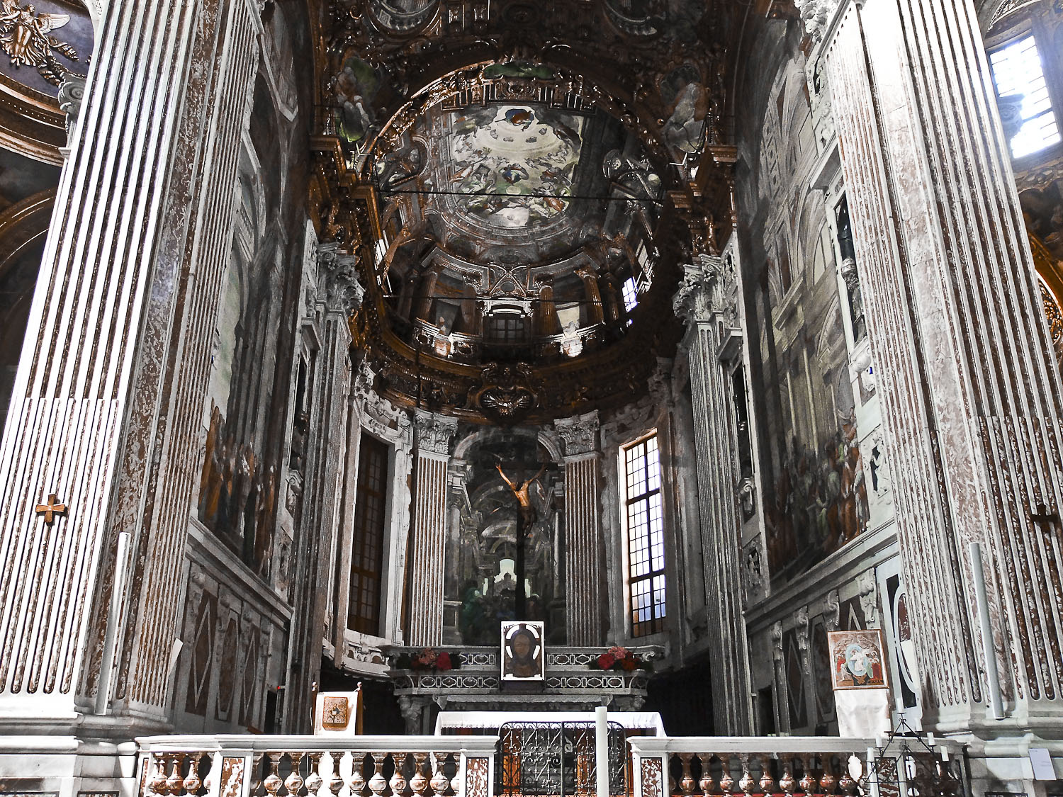altar and church dome of the Annunciation