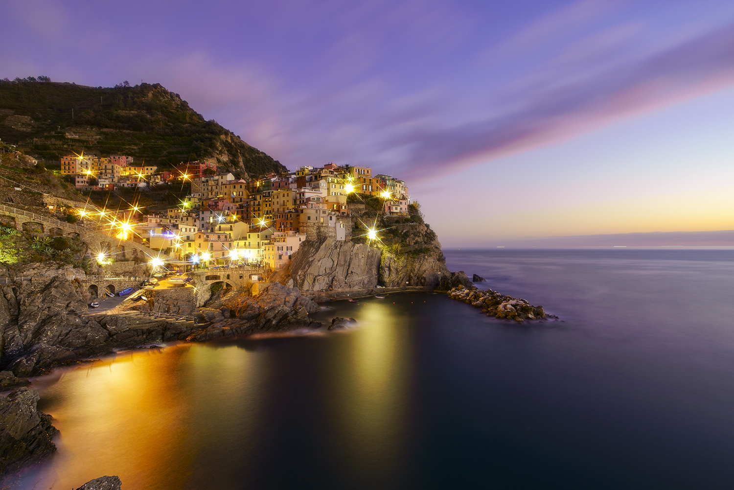 Night in Manarola