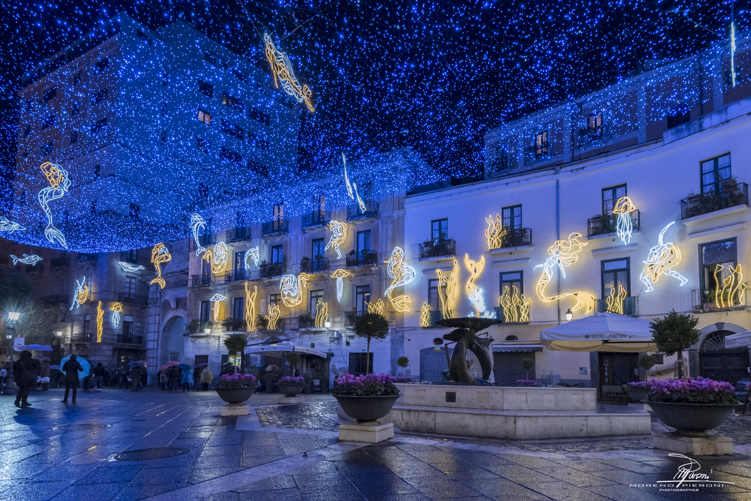 luci d'artista salerno , i miti marini