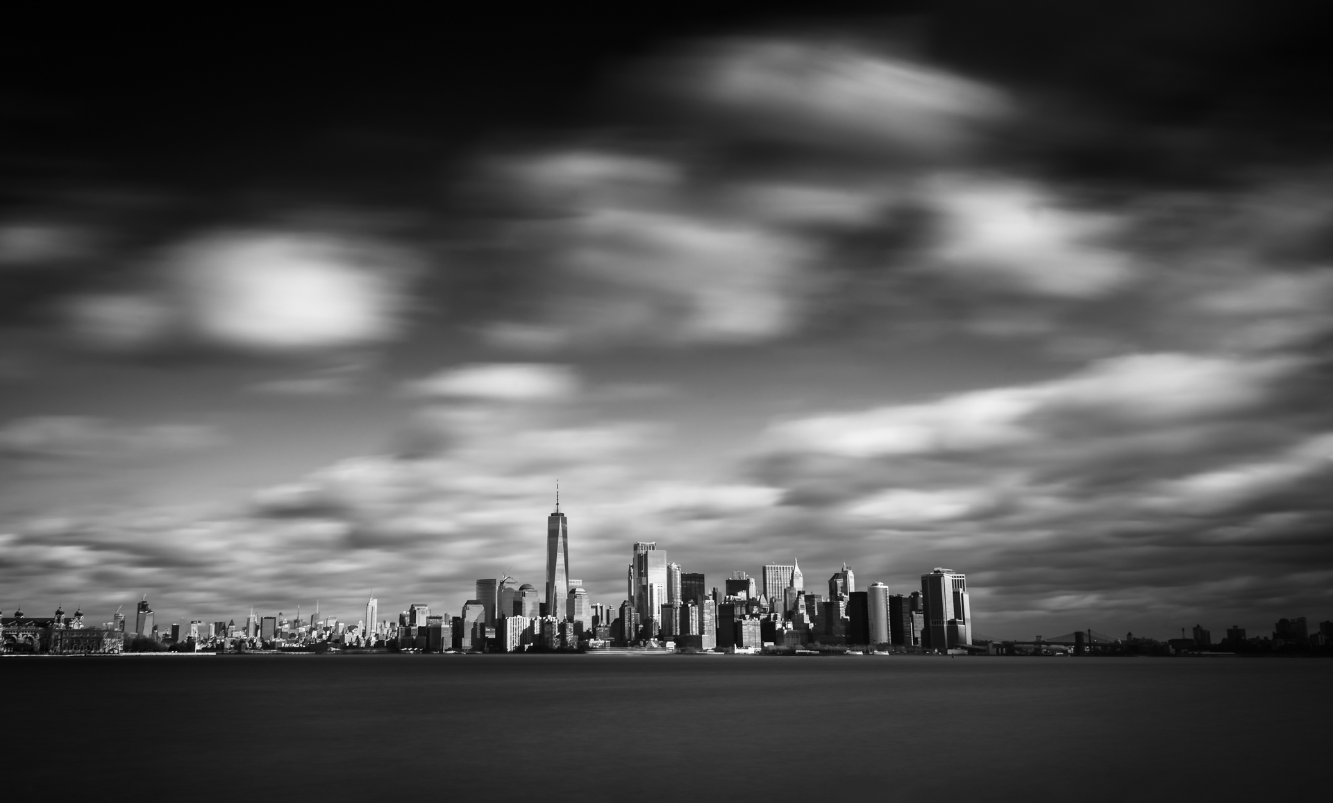 Downtown Manhattan, View from the Statue of Liberty, NY