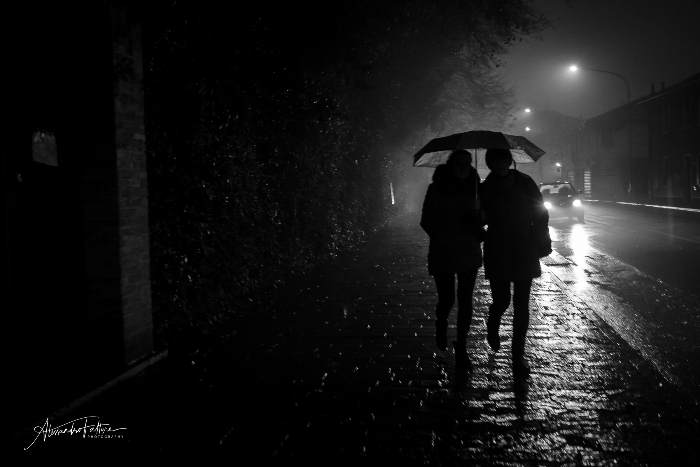 Walkin 'in the rain ...