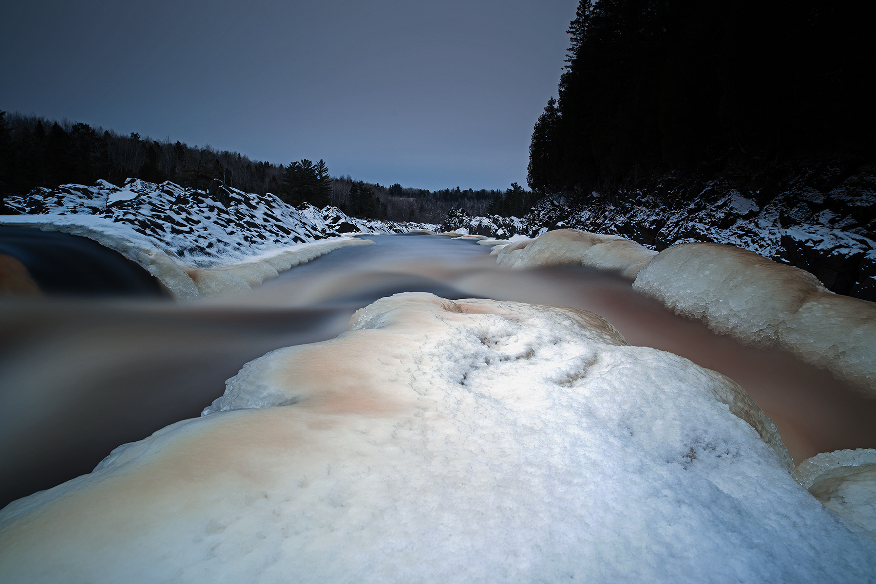 Ice on the Edge of the Falls