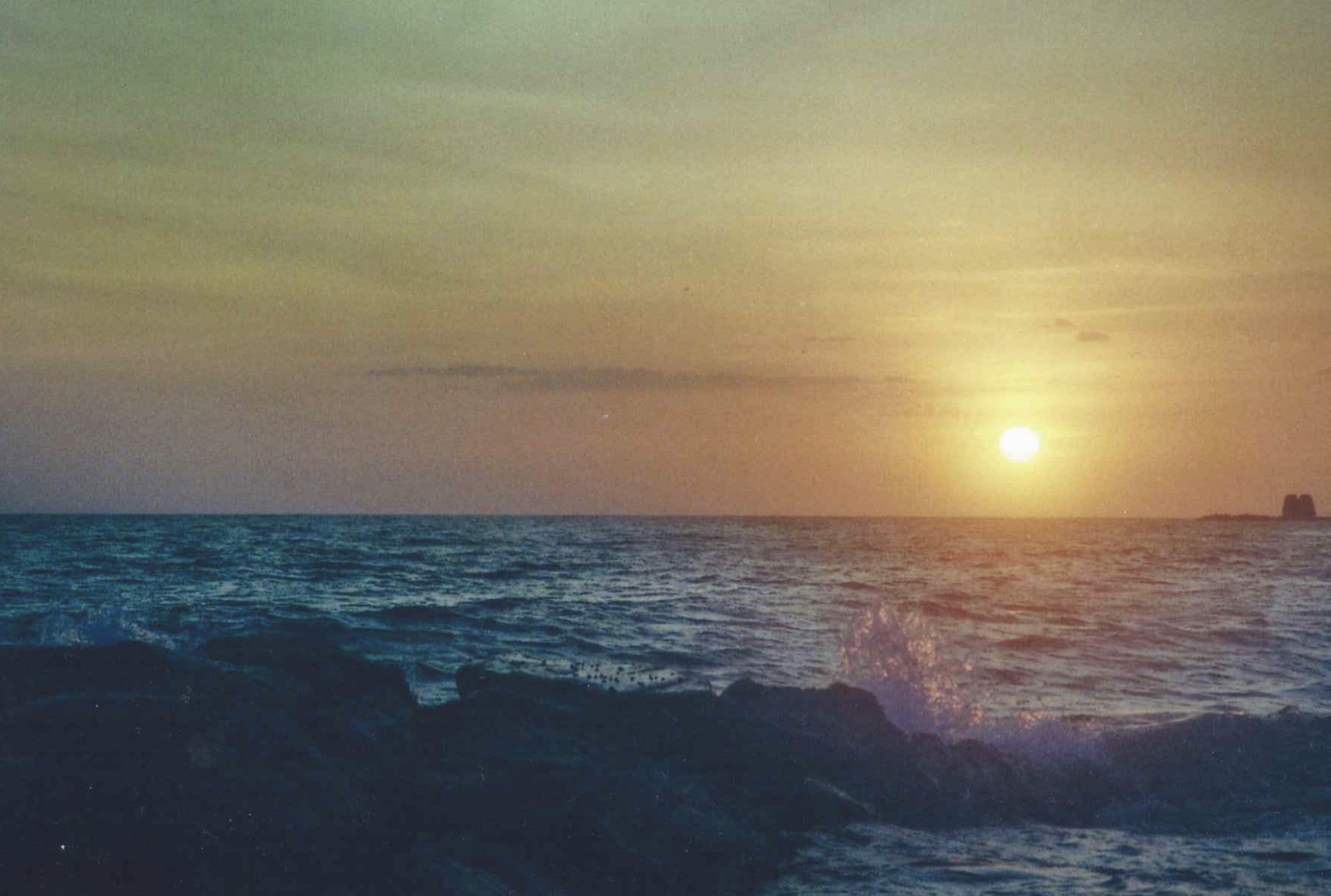 Tramonto sul lungomare