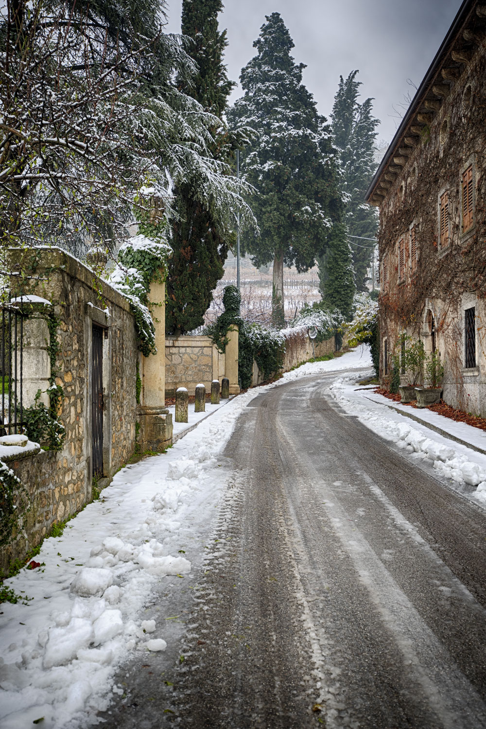 Neve in Costa Fredda, pian di colognola ai colli